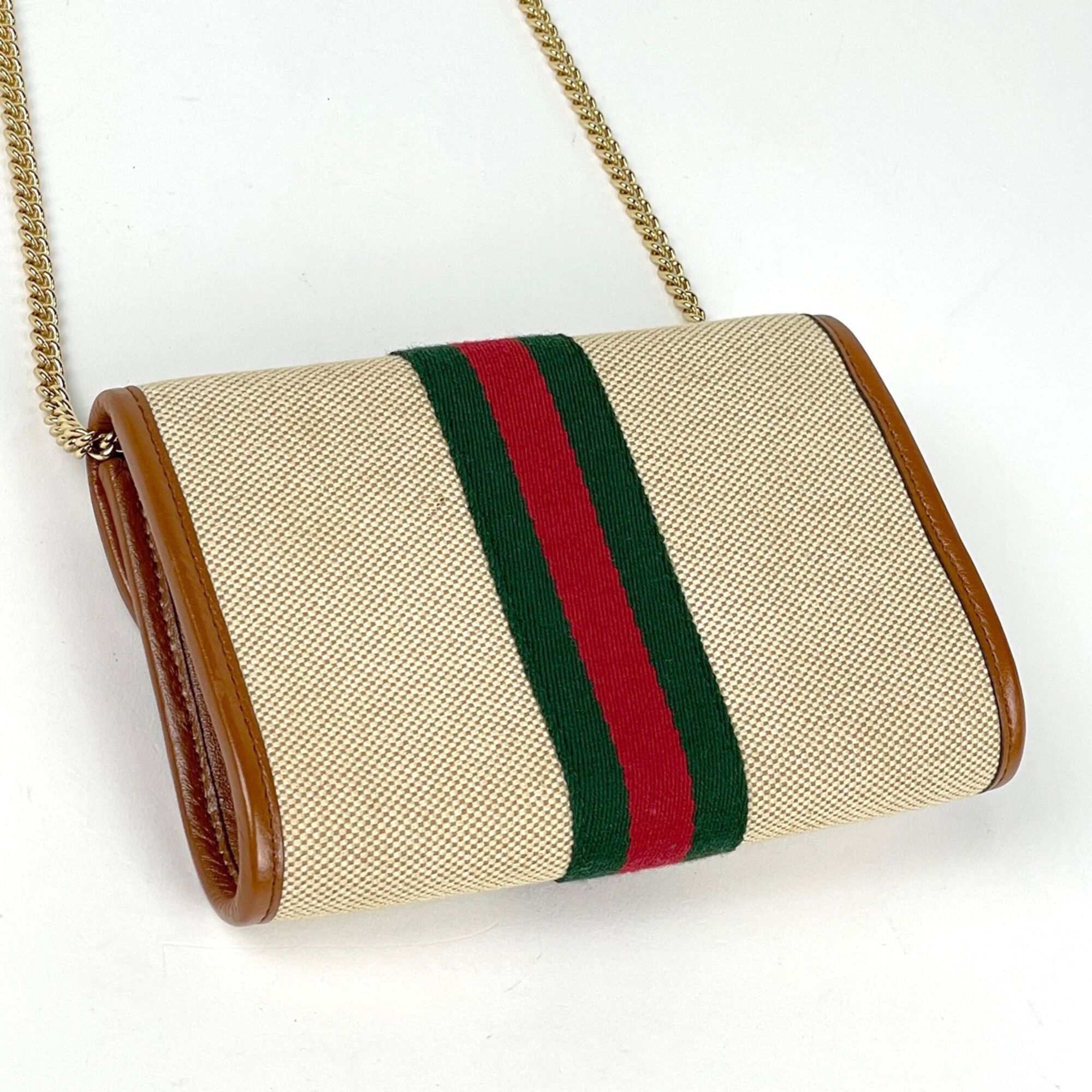 Canvas Leather Shoulder Bag (Pre-Owned) - Gucci - Modalova