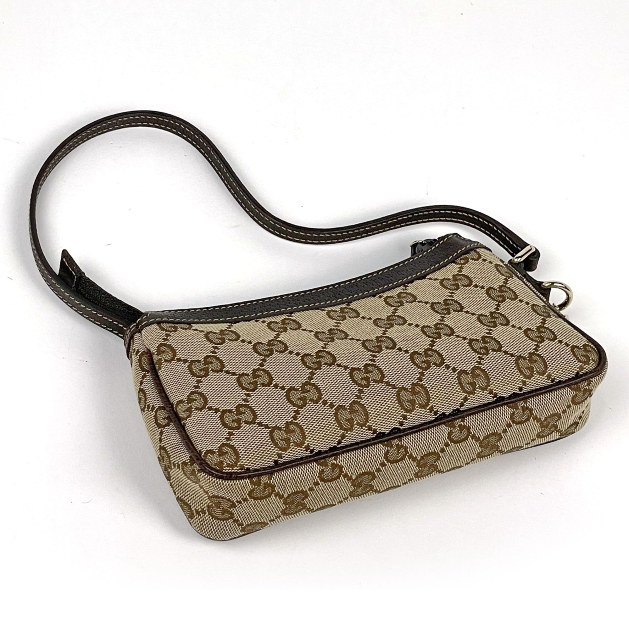 Gg Canvas Gg Canvas Leather Handbag (Pre-Owned) - Gucci - Modalova