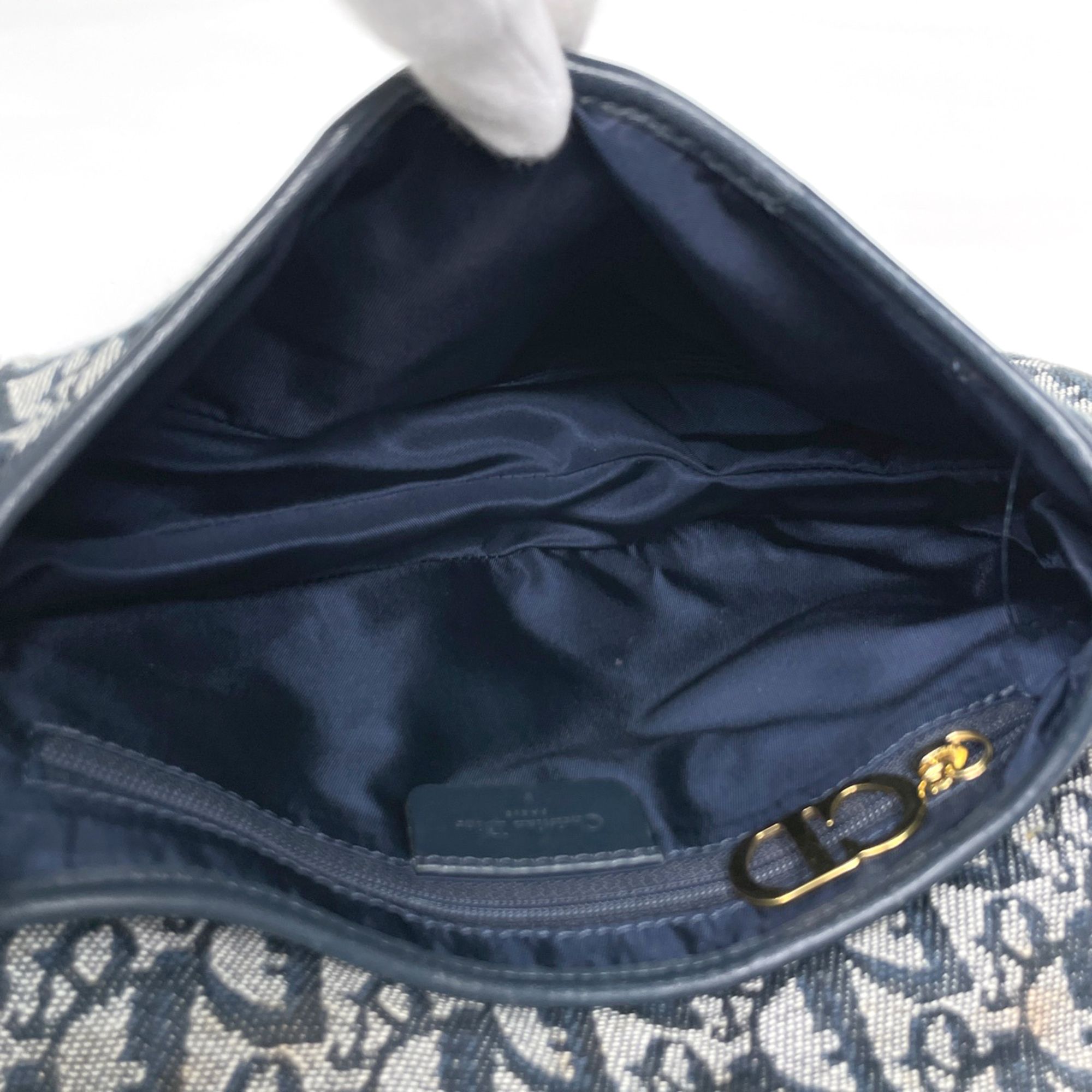 Leather Canvas Saddle Bag Shoulder Bag (Pre-Owned) - Christian Dior - Modalova
