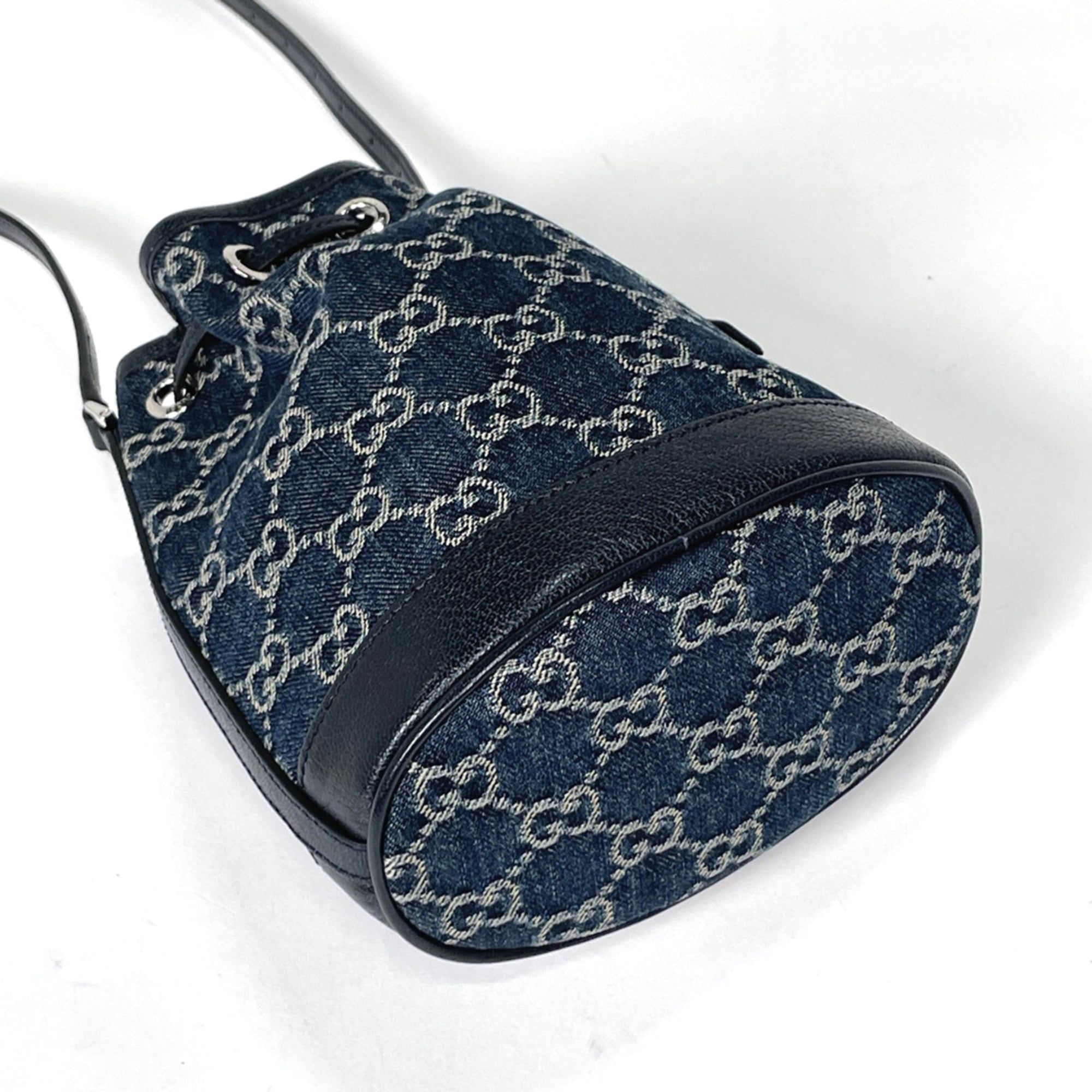 Denim Leather Shoulder Bag (Pre-Owned) - Gucci - Modalova