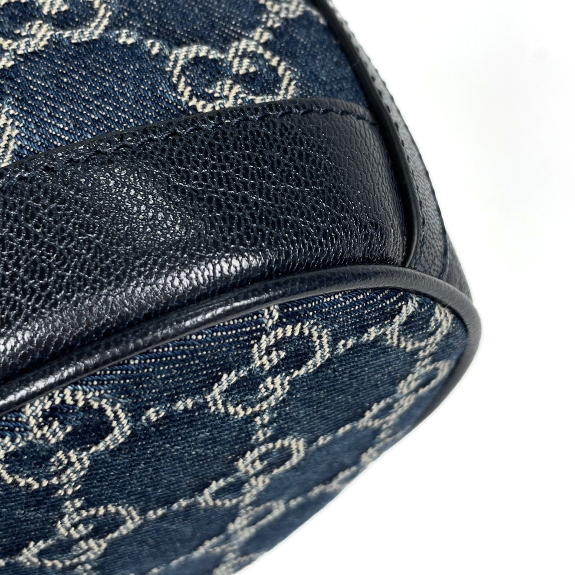 Denim Leather Shoulder Bag (Pre-Owned) - Gucci - Modalova