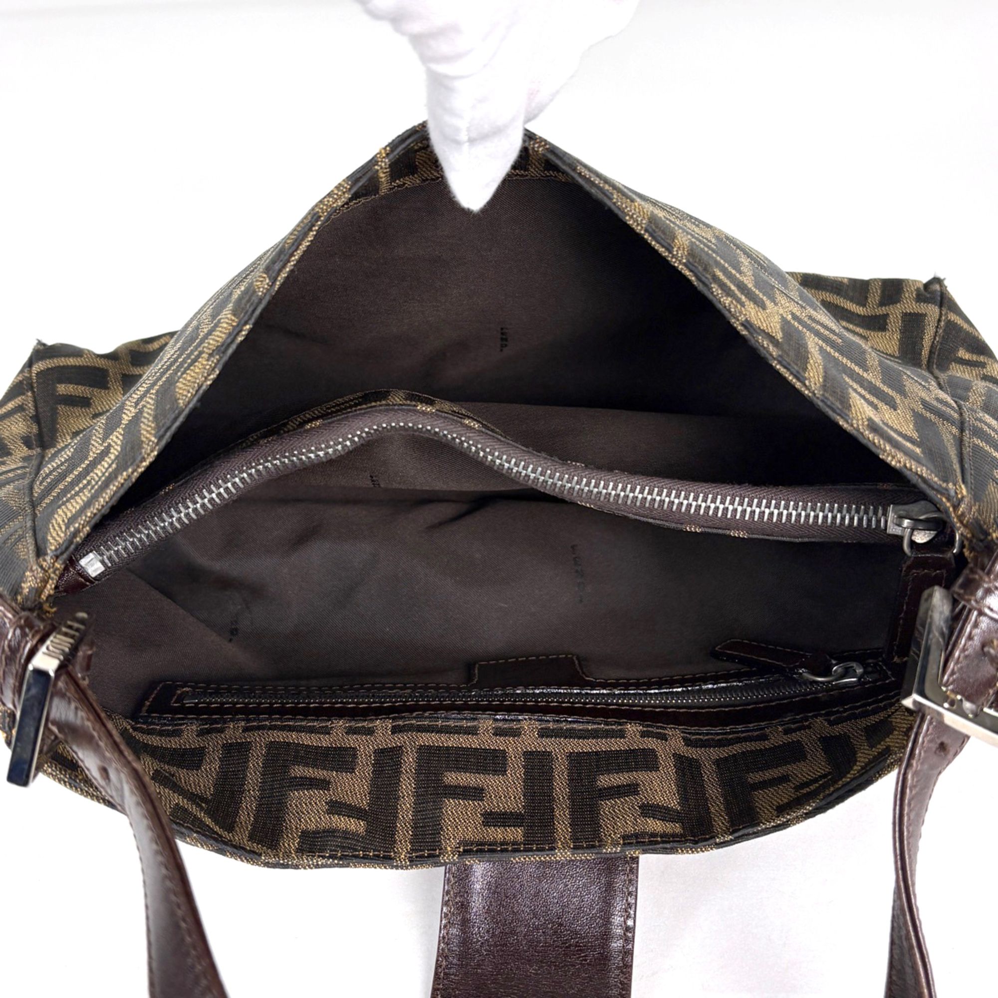 Canvas Leather Shoulder Bag (Pre-Owned) - Fendi - Modalova