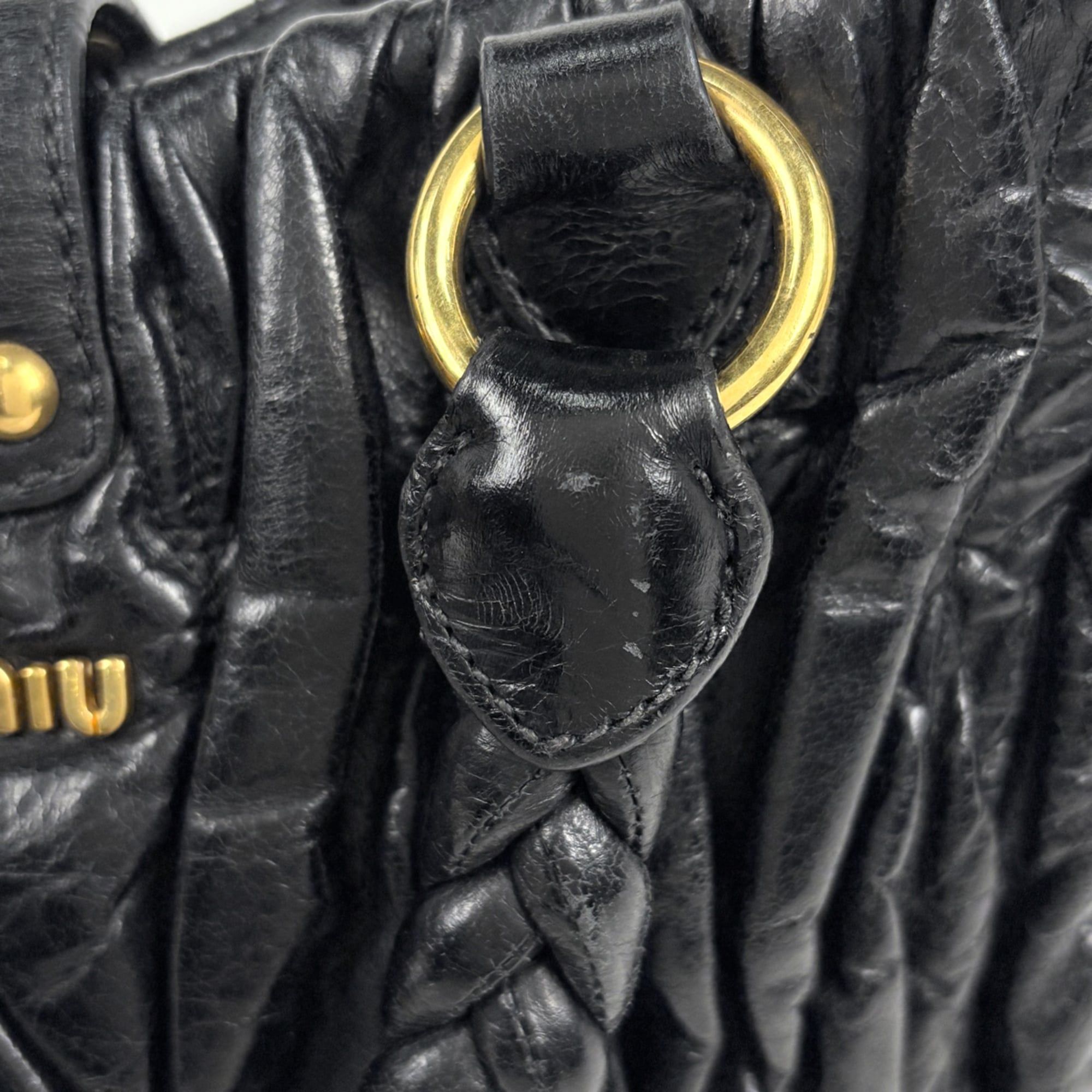 Matelasse Leather Handbag (Pre-Owned) - Miu Miu - Modalova