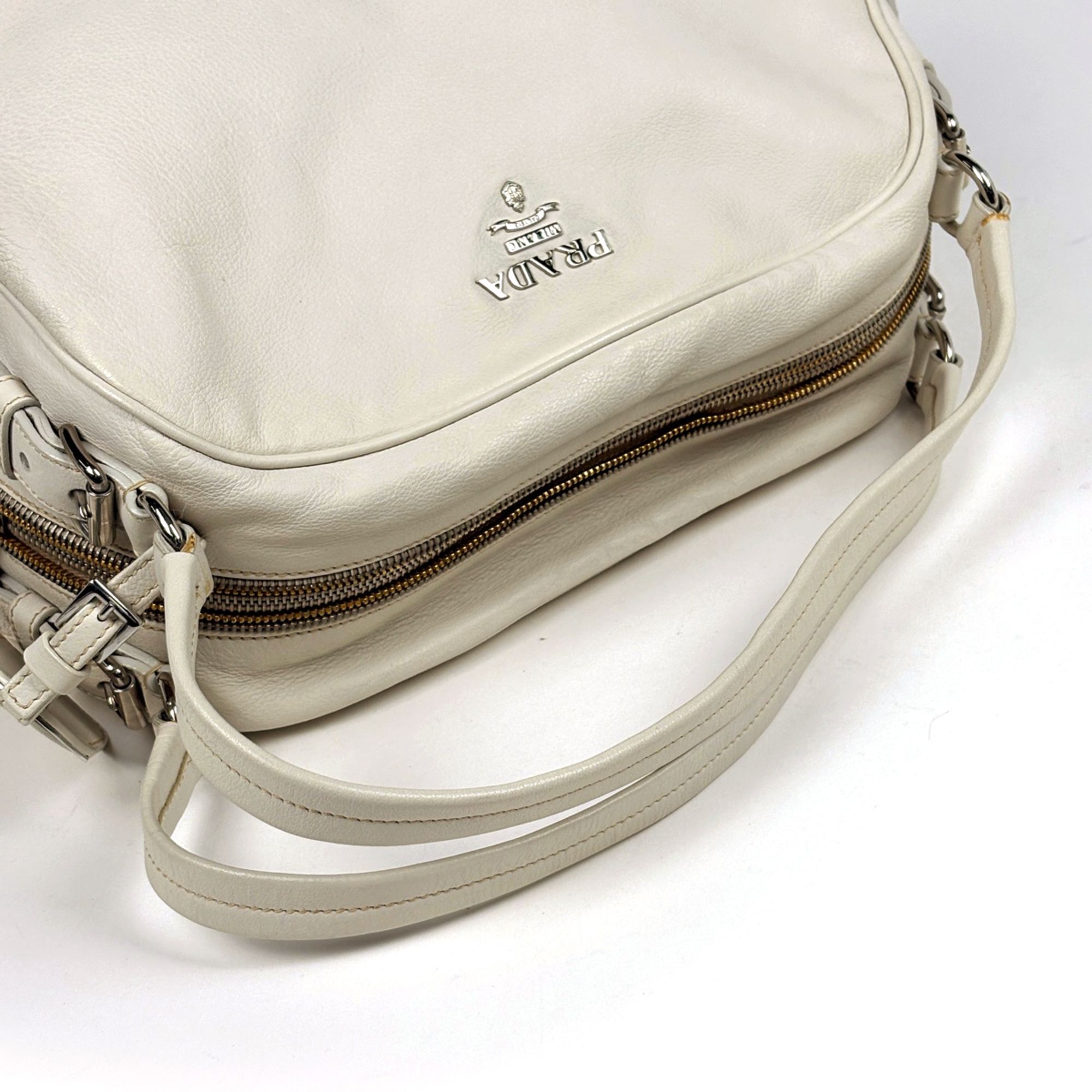 Leather Handbag (Pre-Owned) - Prada - Modalova