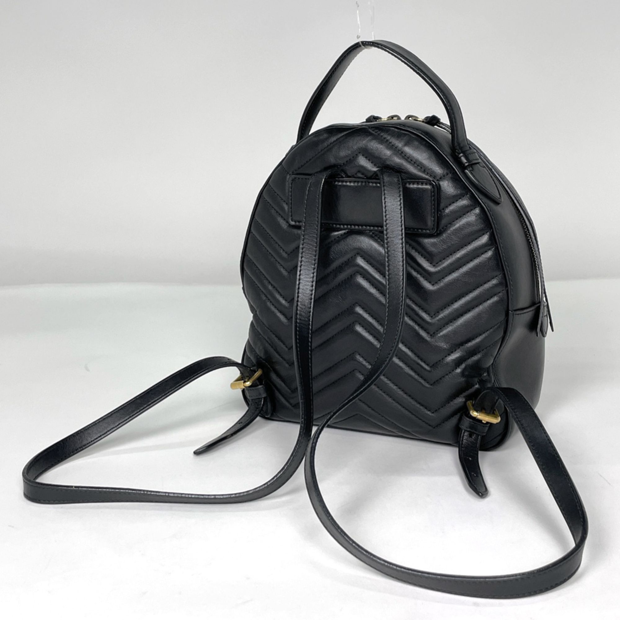 Gg Marmont Leather Backpack (Pre-Owned) - Gucci - Modalova