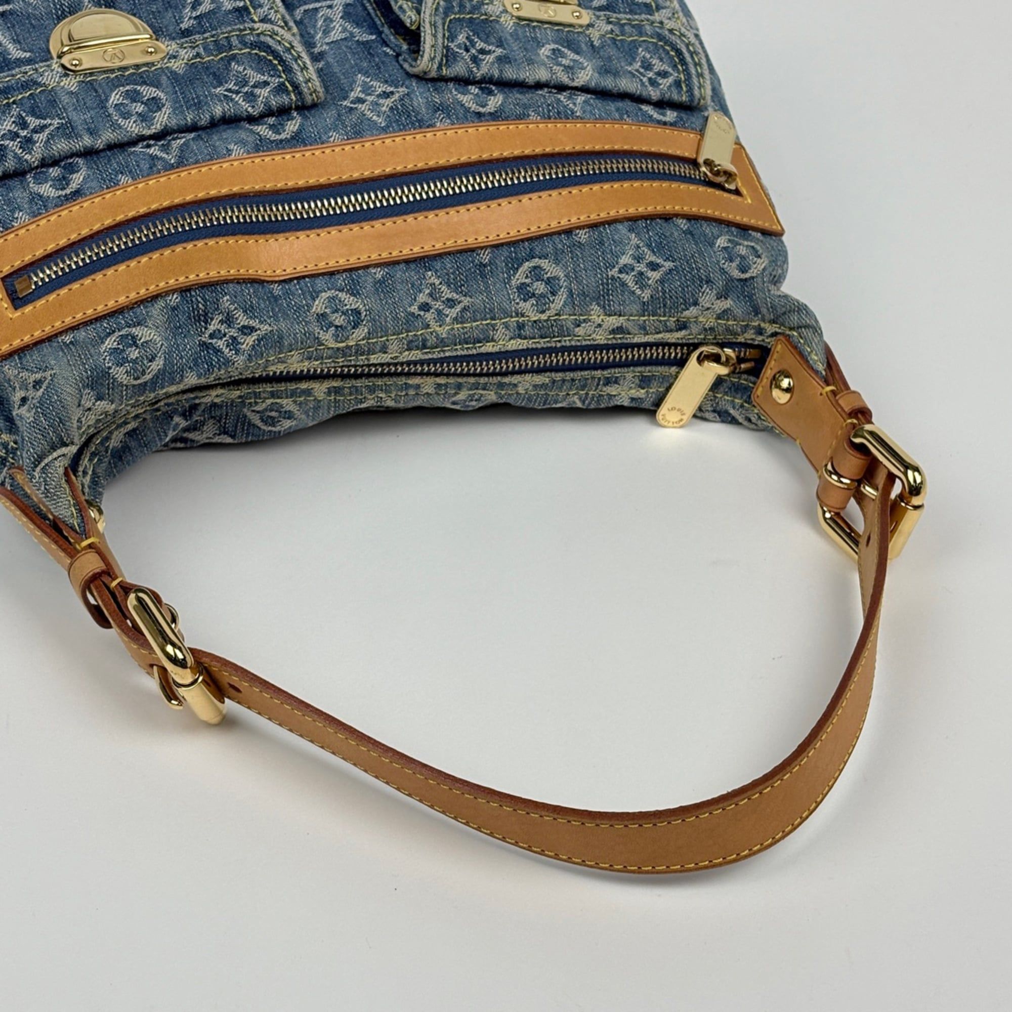 Monogram Denim Monogram Denim Shoulder Bag (Pre-Owned) - Louis Vuitton - Modalova