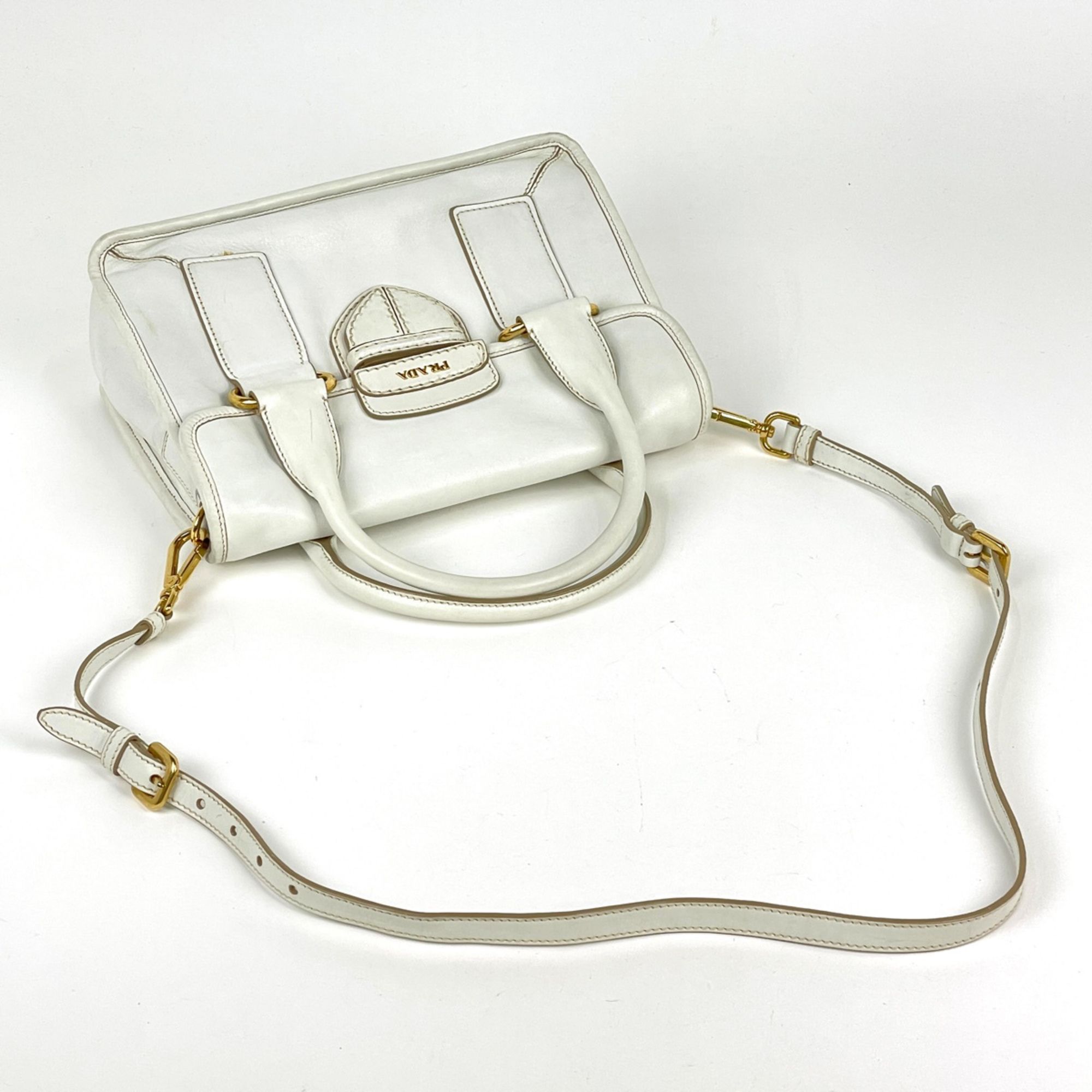 Leather Handbag (Pre-Owned) - Prada - Modalova