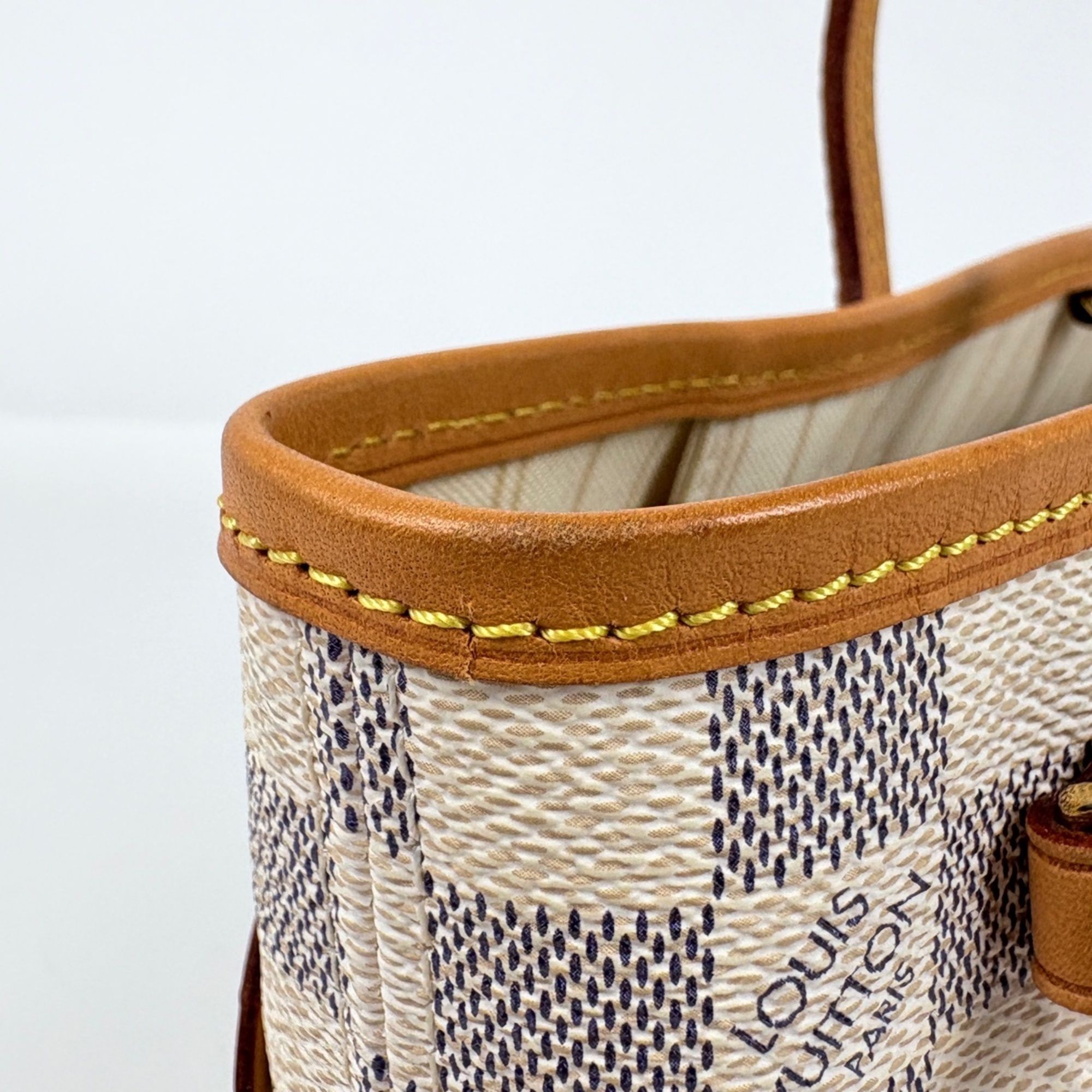 Damier Azur Handbag Tote Bag (Pre-Owned) - Louis Vuitton - Modalova