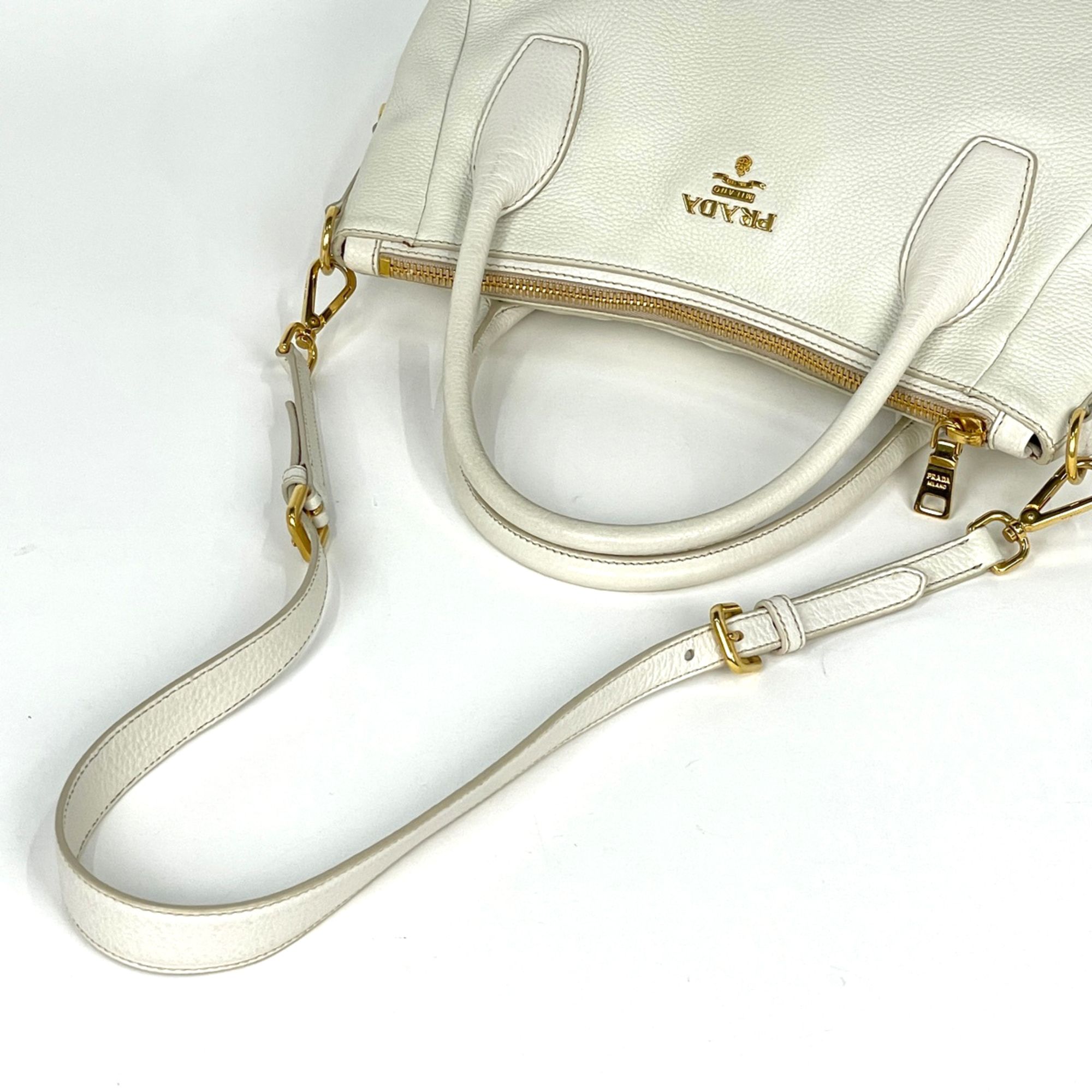 Leather Handbag (Pre-Owned) - Prada - Modalova