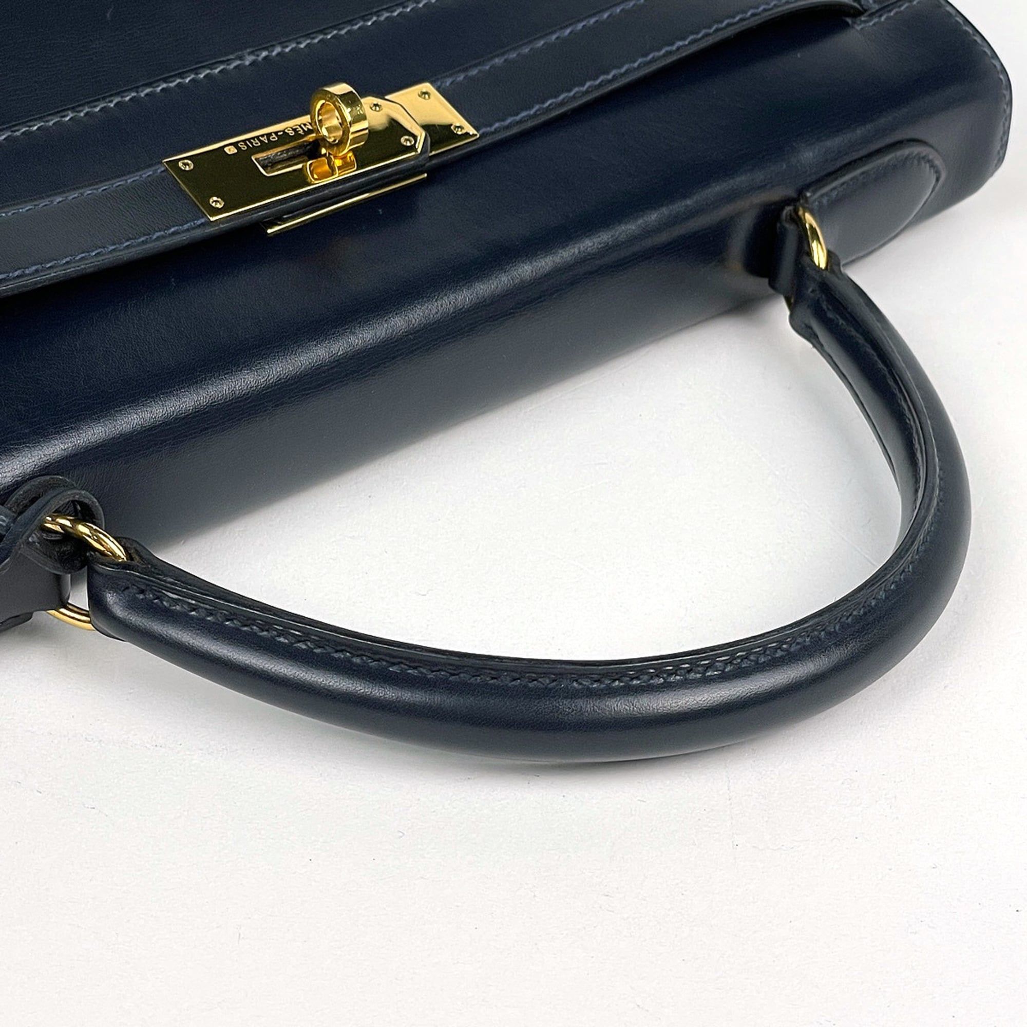 Box Calf Leather Handbag (Pre-Owned) - Hermes - Modalova