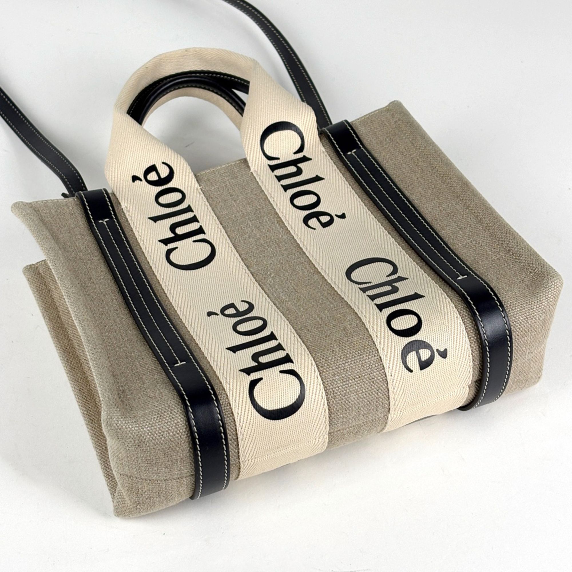 Canvas Leather Tote Bag (Pre-Owned) - Chloé - Modalova