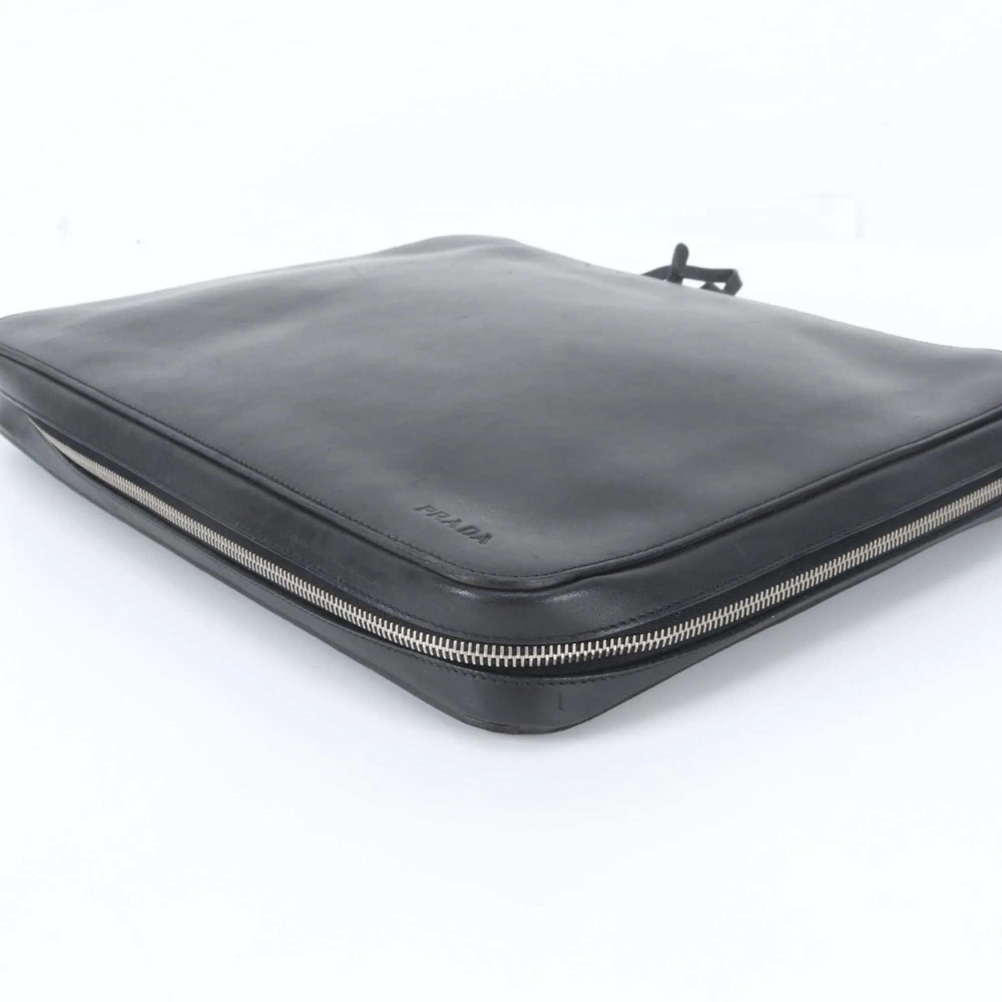 Leather Briefcase (Pre-Owned) - Prada - Modalova