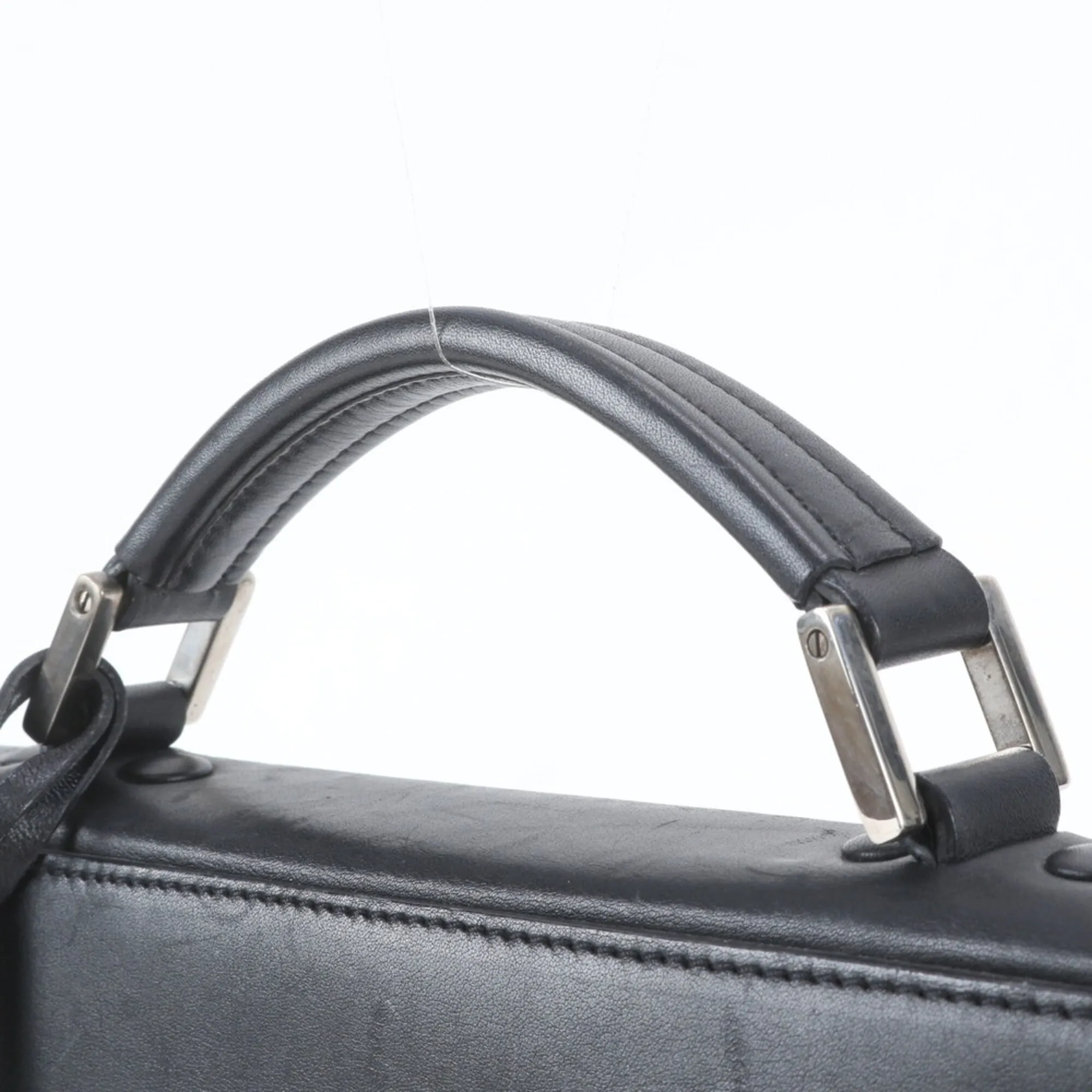 Leather Briefcase (Pre-Owned) - Prada - Modalova