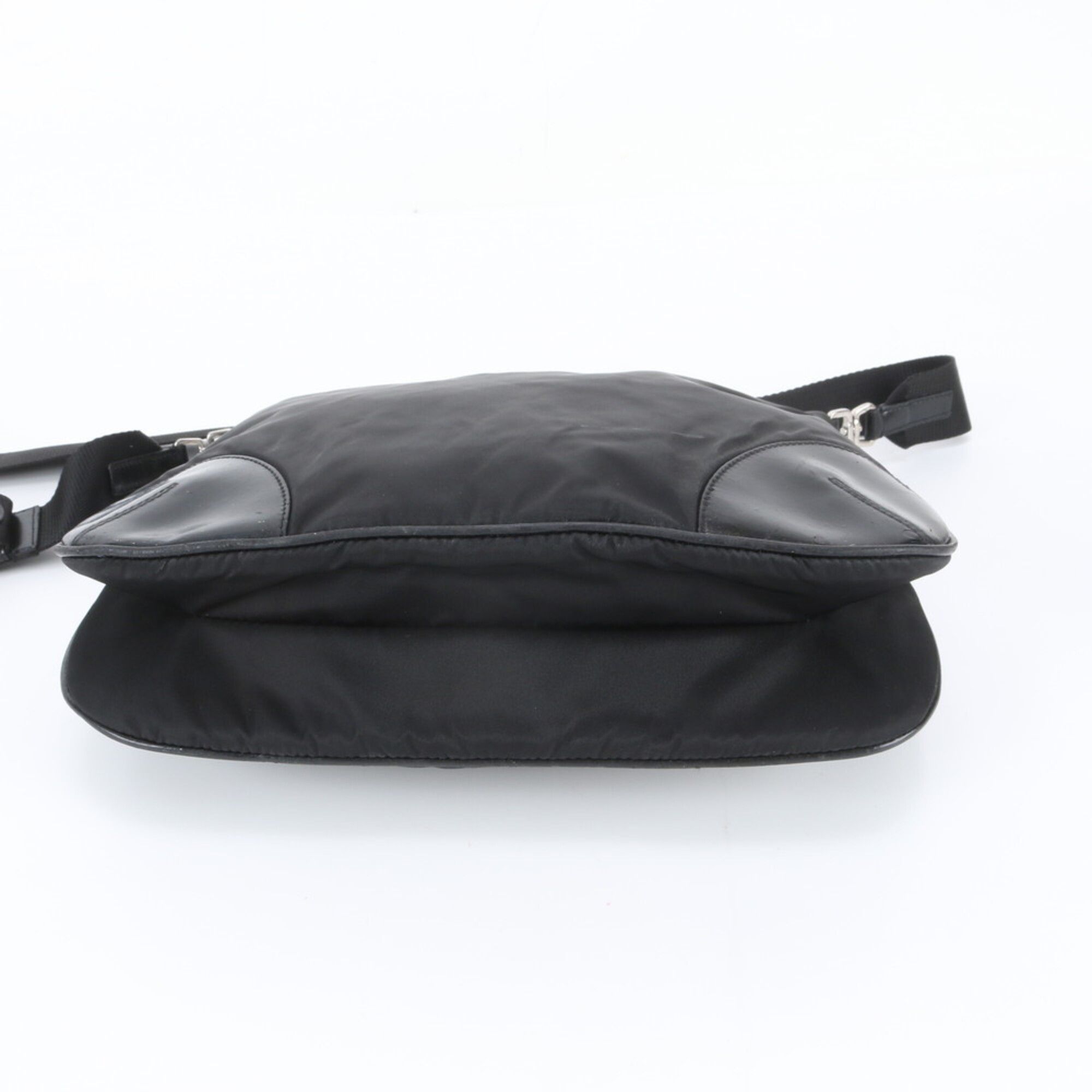 Leather Nylon Messenger Bag Shoulder Bag (Pre-Owned) - Prada - Modalova