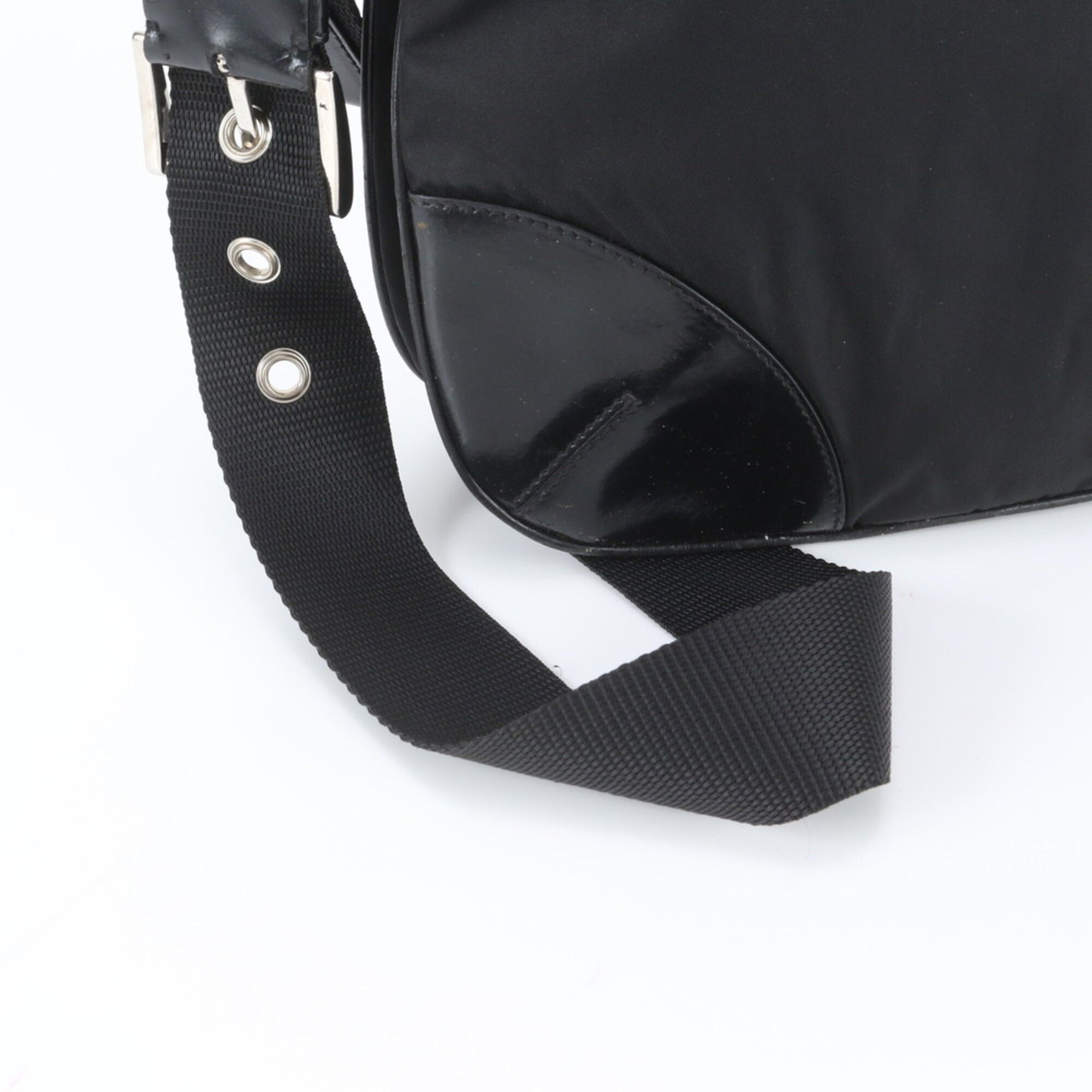 Leather Nylon Messenger Bag Shoulder Bag (Pre-Owned) - Prada - Modalova