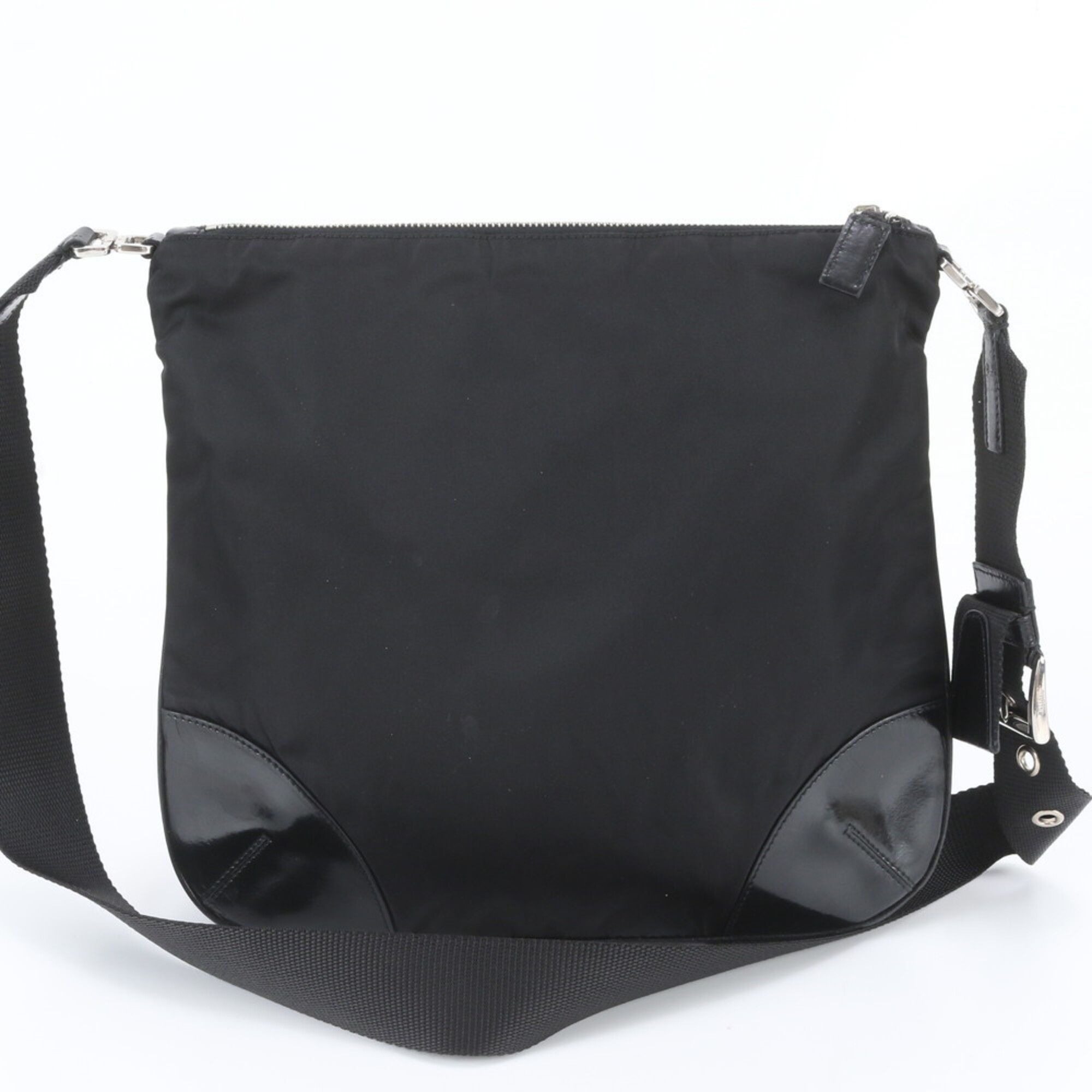 Leather Nylon Messenger Bag Shoulder Bag (Pre-Owned) - Prada - Modalova