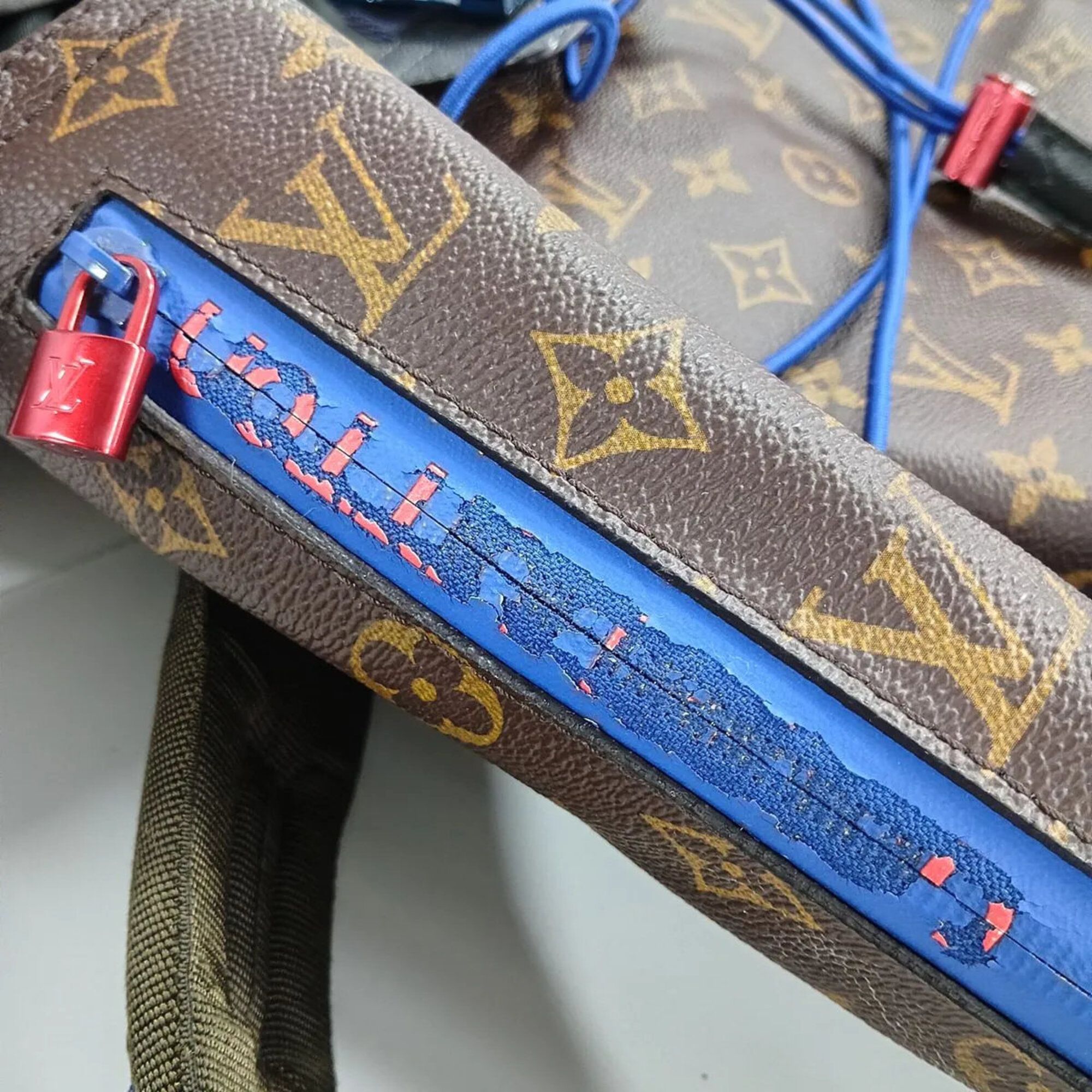 Leather Coated Canvas Backpack (Pre-Owned) - Louis Vuitton - Modalova