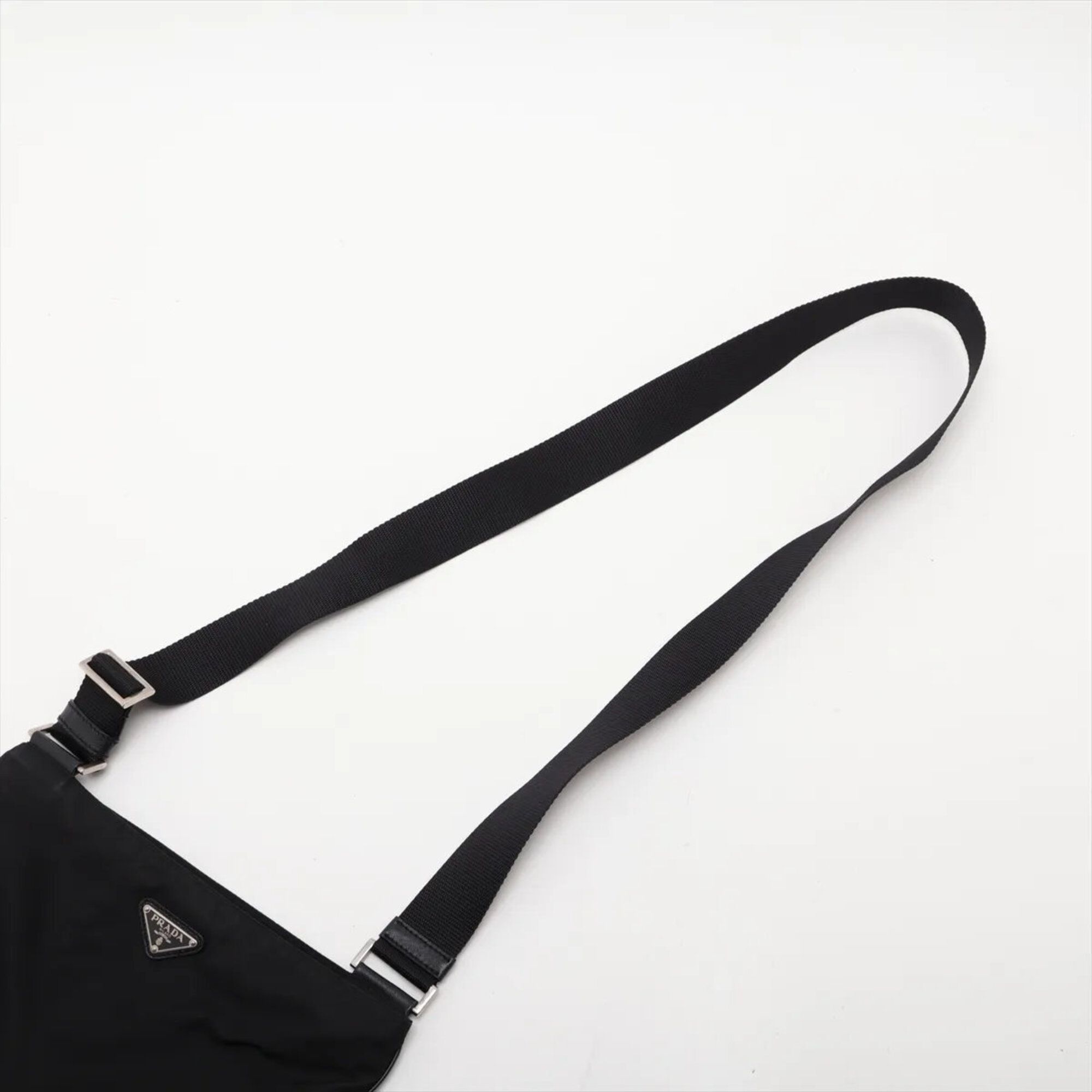 Leather Nylon Messenger Bag Shoulder Bag (Pre-Owned) - Prada - Modalova