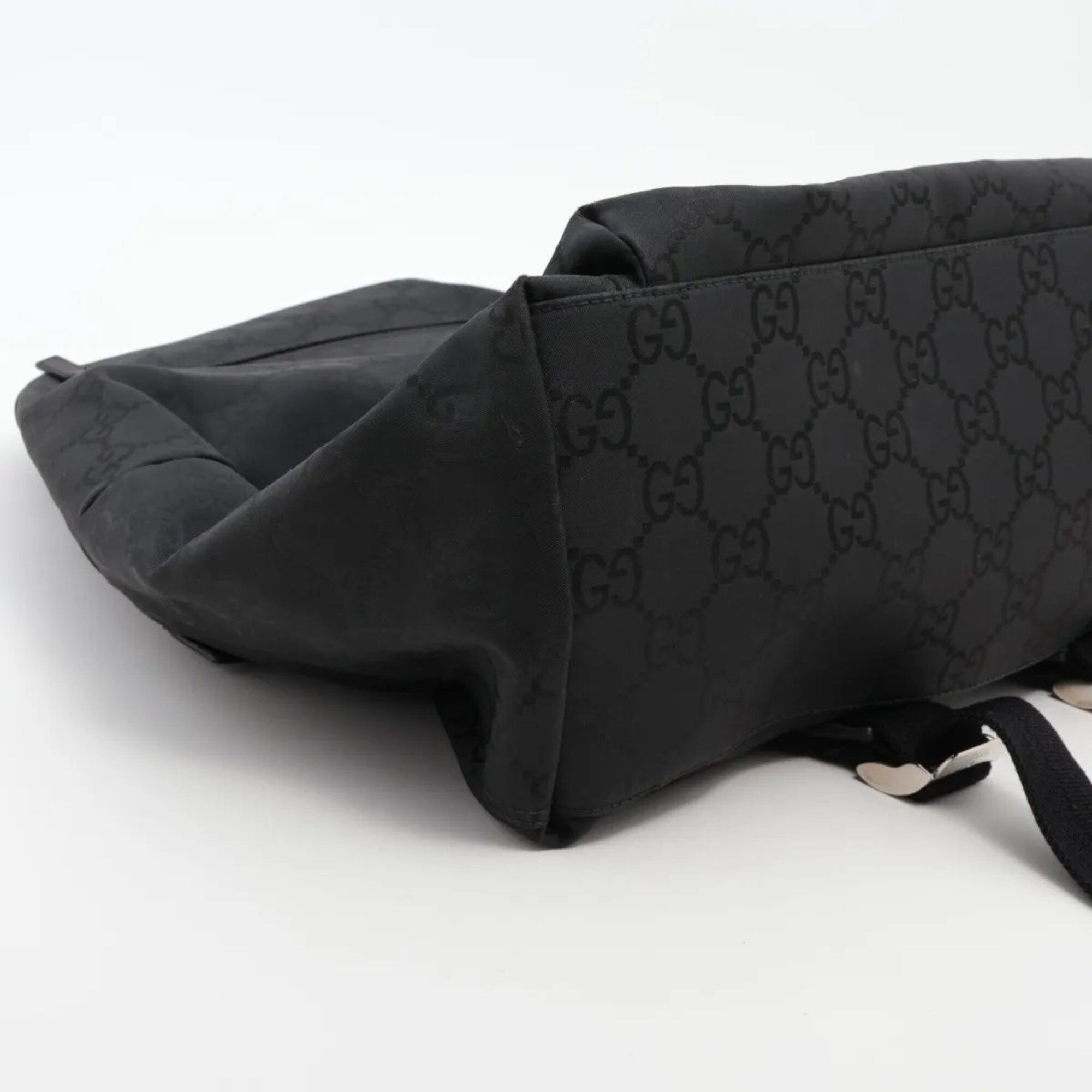 Leather Nylon Backpack Shoulder Bag (Pre-Owned) - Gucci - Modalova