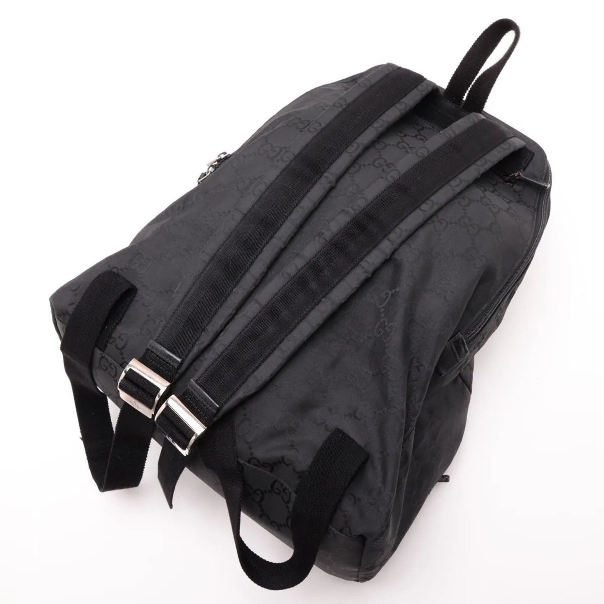 Leather Nylon Backpack Shoulder Bag (Pre-Owned) - Gucci - Modalova
