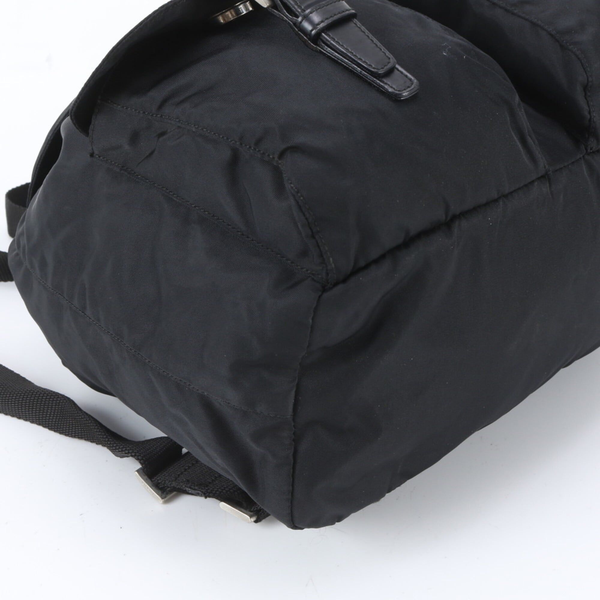 Leather Nylon Backpack (Pre-Owned) - Prada - Modalova