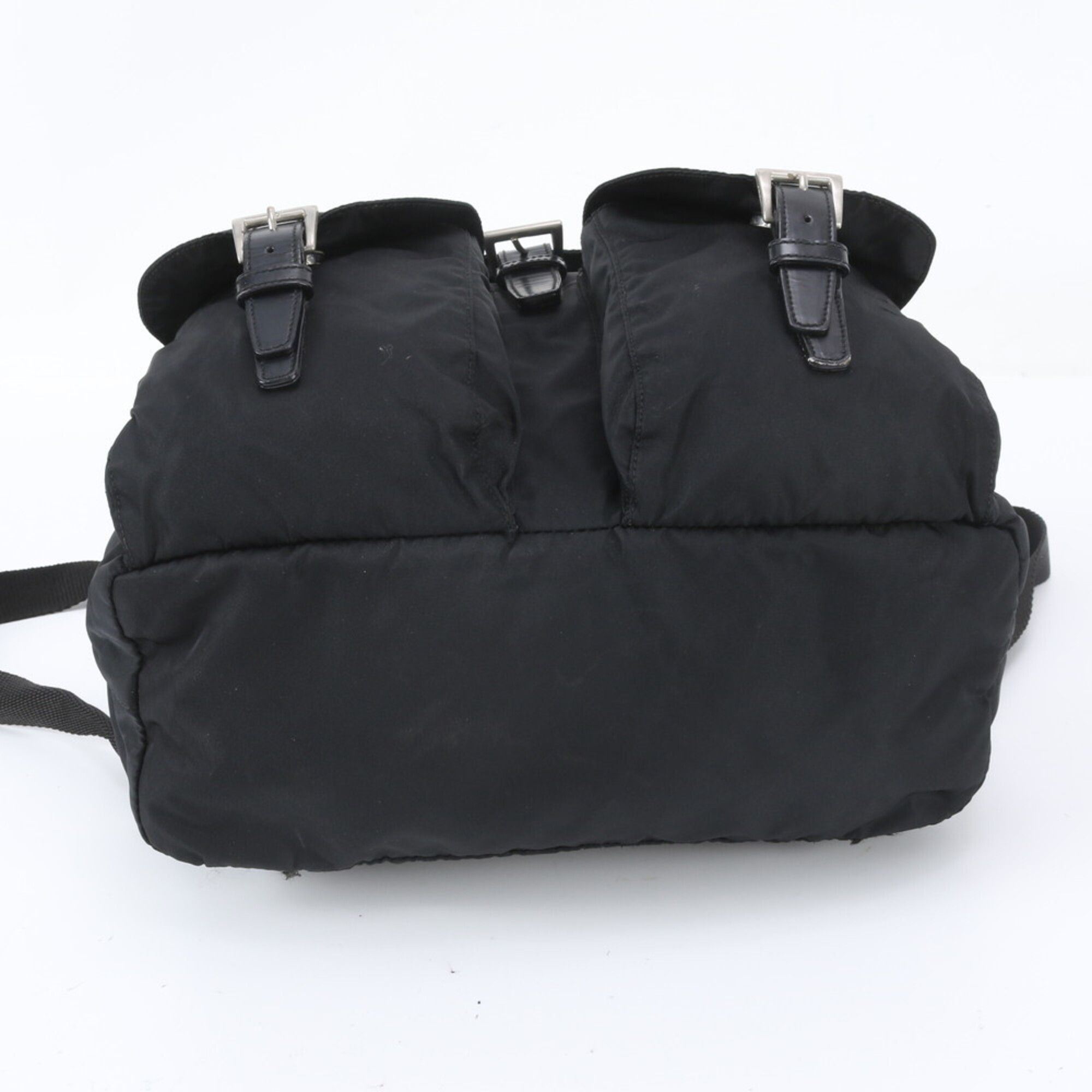 Leather Nylon Backpack (Pre-Owned) - Prada - Modalova