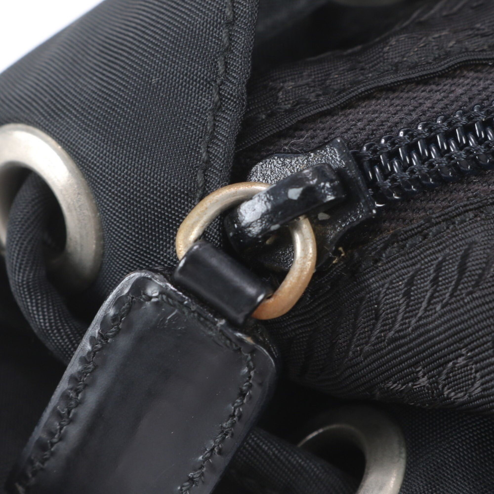 Leather Nylon Backpack (Pre-Owned) - Prada - Modalova