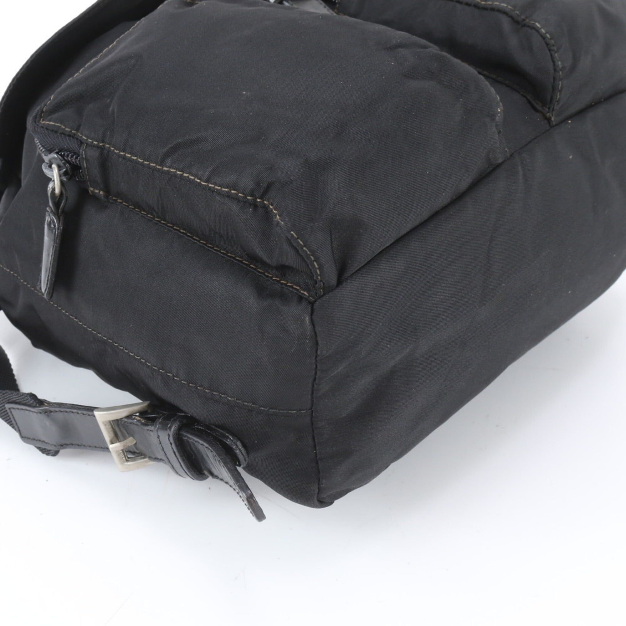 Leather Nylon Backpack (Pre-Owned) - Prada - Modalova