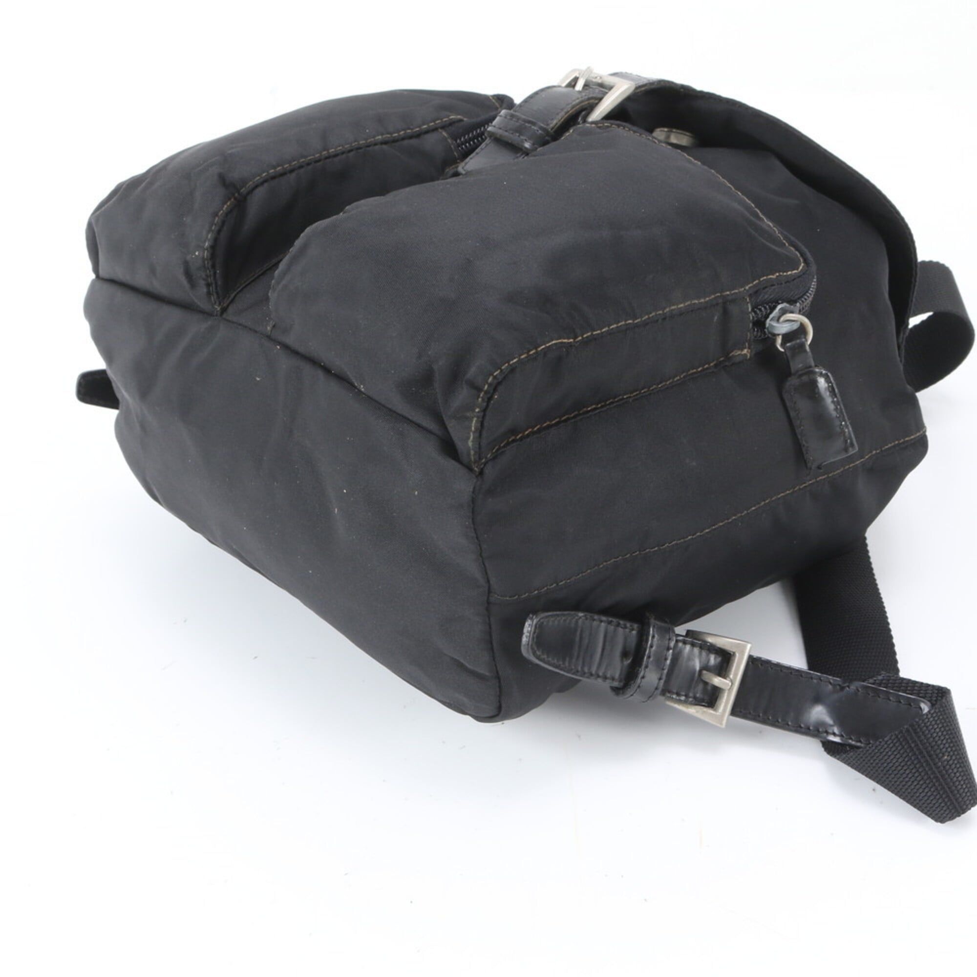 Leather Nylon Backpack (Pre-Owned) - Prada - Modalova