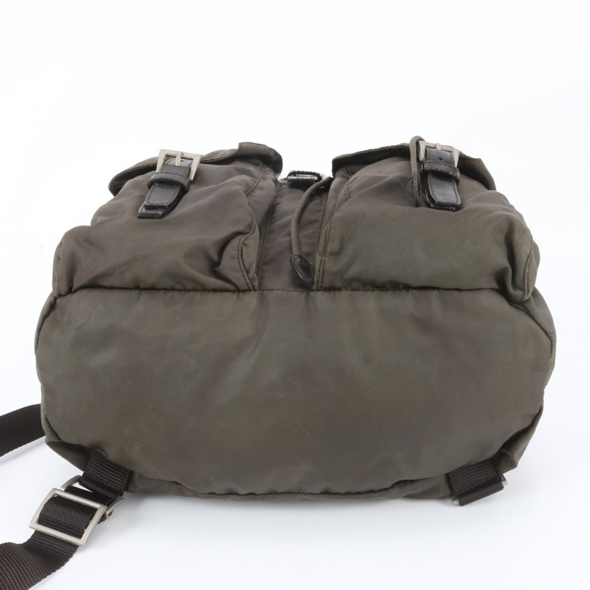 Leather Nylon Backpack (Pre-Owned) - Prada - Modalova