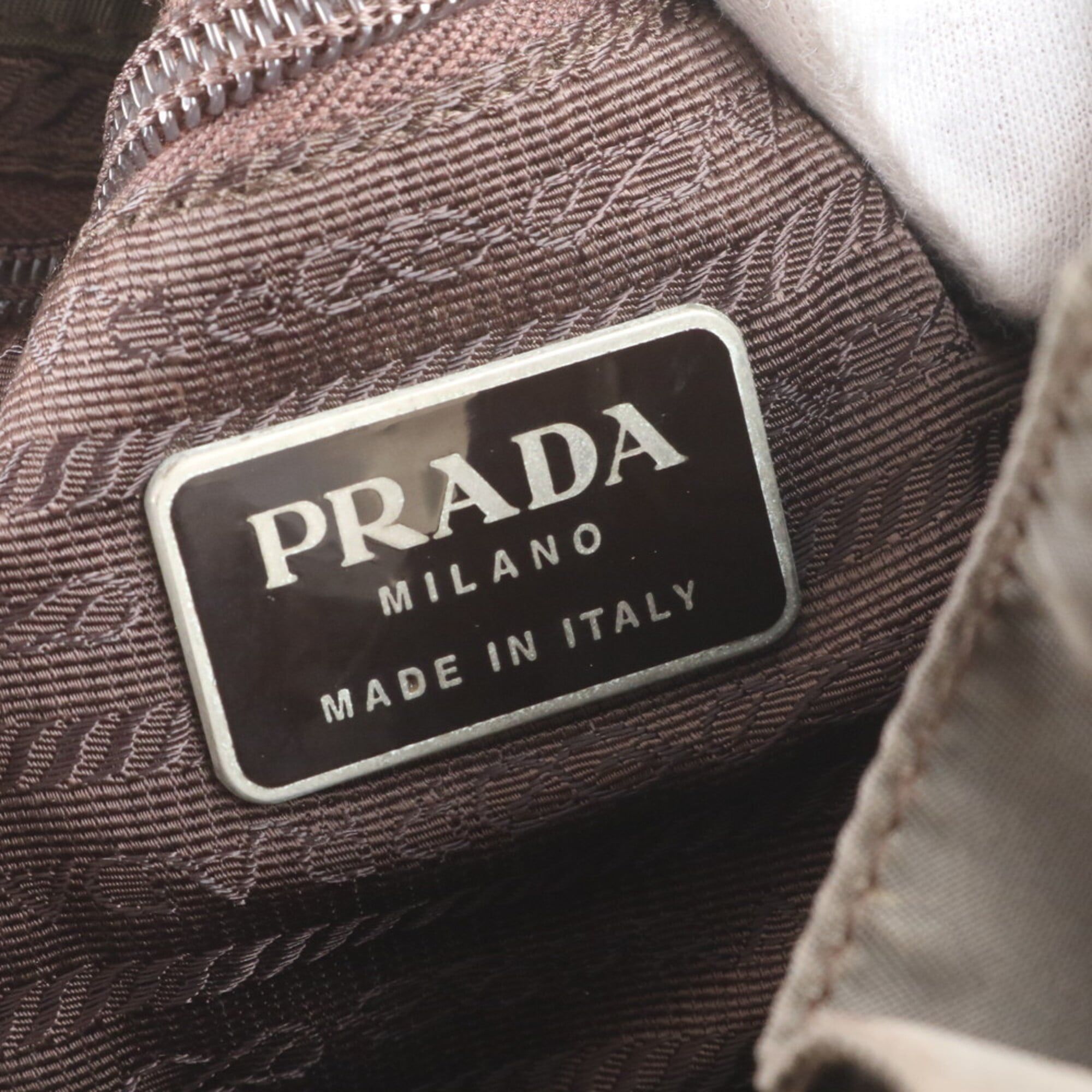Leather Nylon Backpack (Pre-Owned) - Prada - Modalova