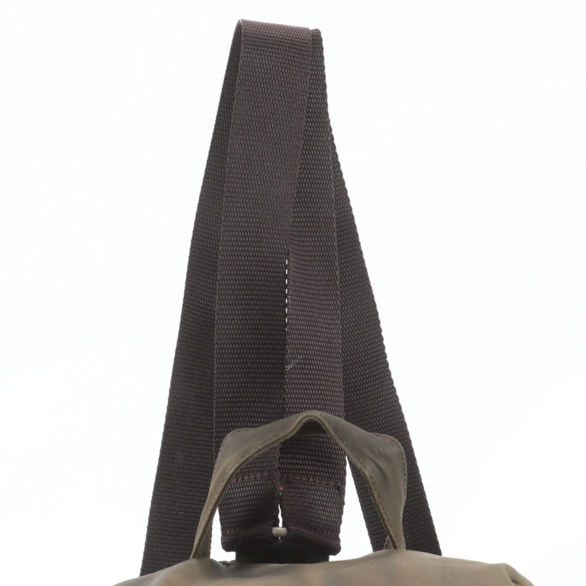 Leather Nylon Backpack (Pre-Owned) - Prada - Modalova