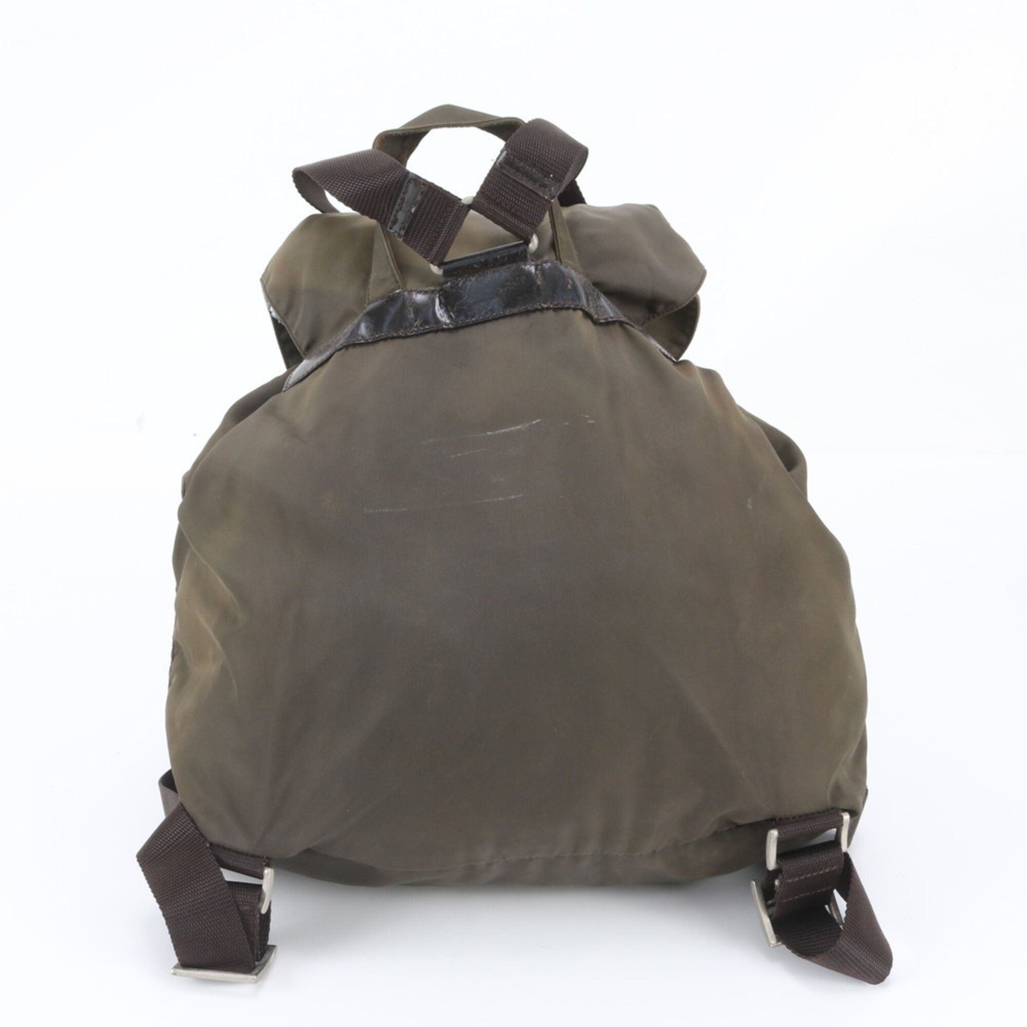 Leather Nylon Backpack (Pre-Owned) - Prada - Modalova