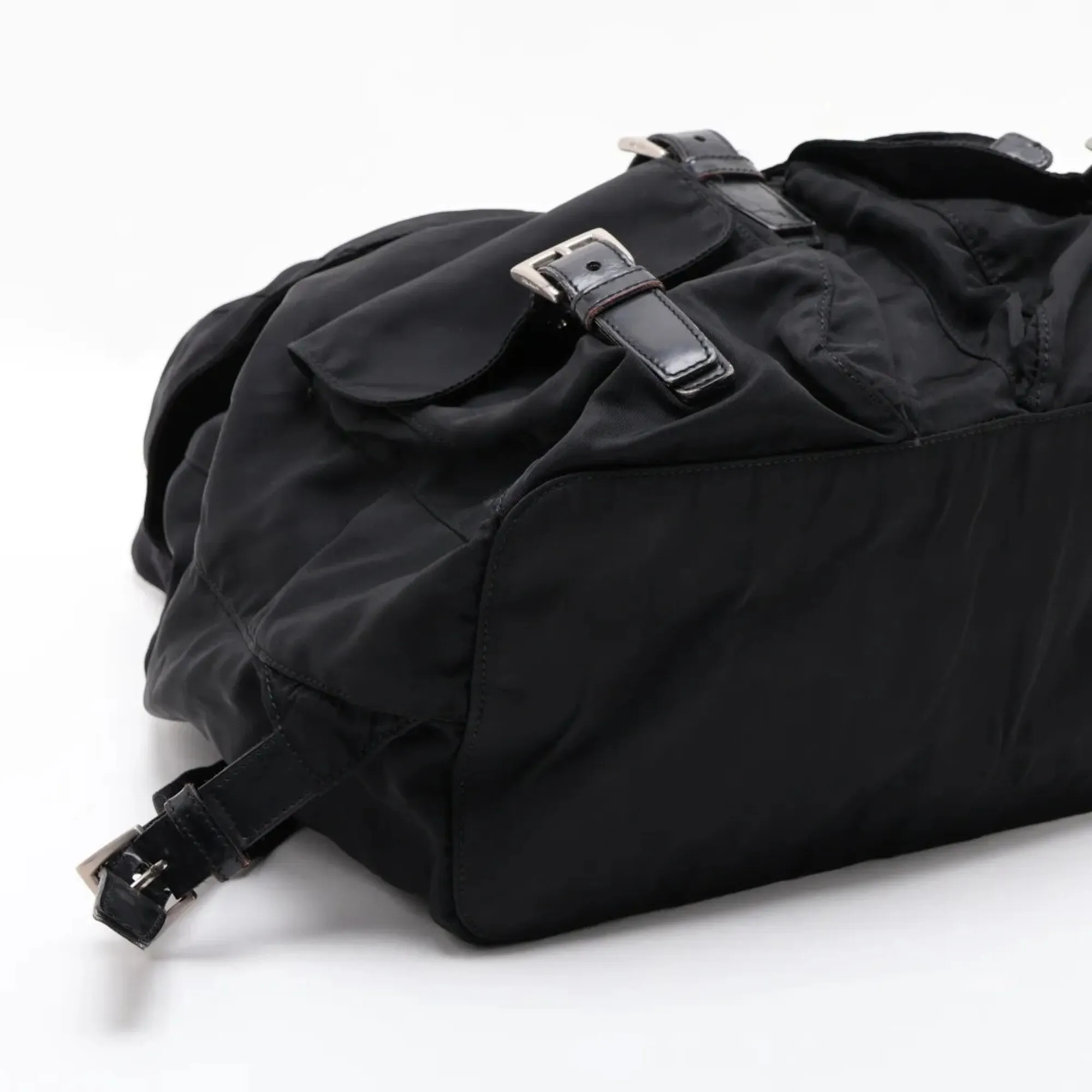 Leather Nylon Backpack (Pre-Owned) - Prada - Modalova