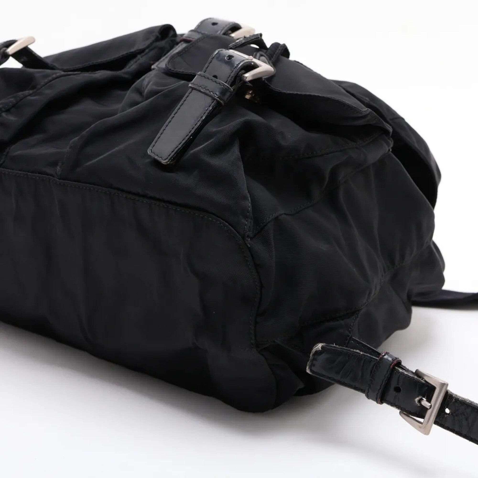 Leather Nylon Backpack (Pre-Owned) - Prada - Modalova