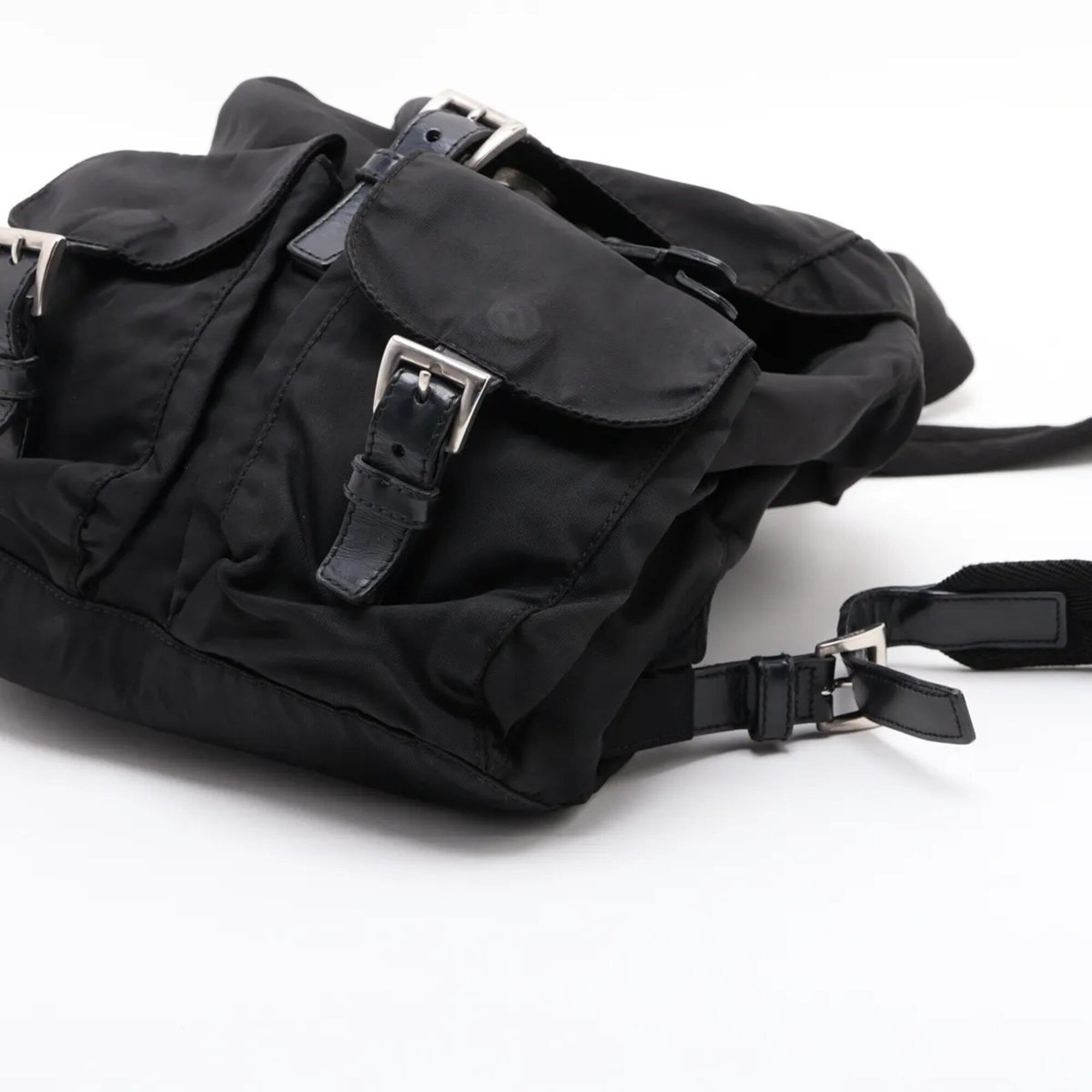 Leather Nylon Backpack (Pre-Owned) - Prada - Modalova