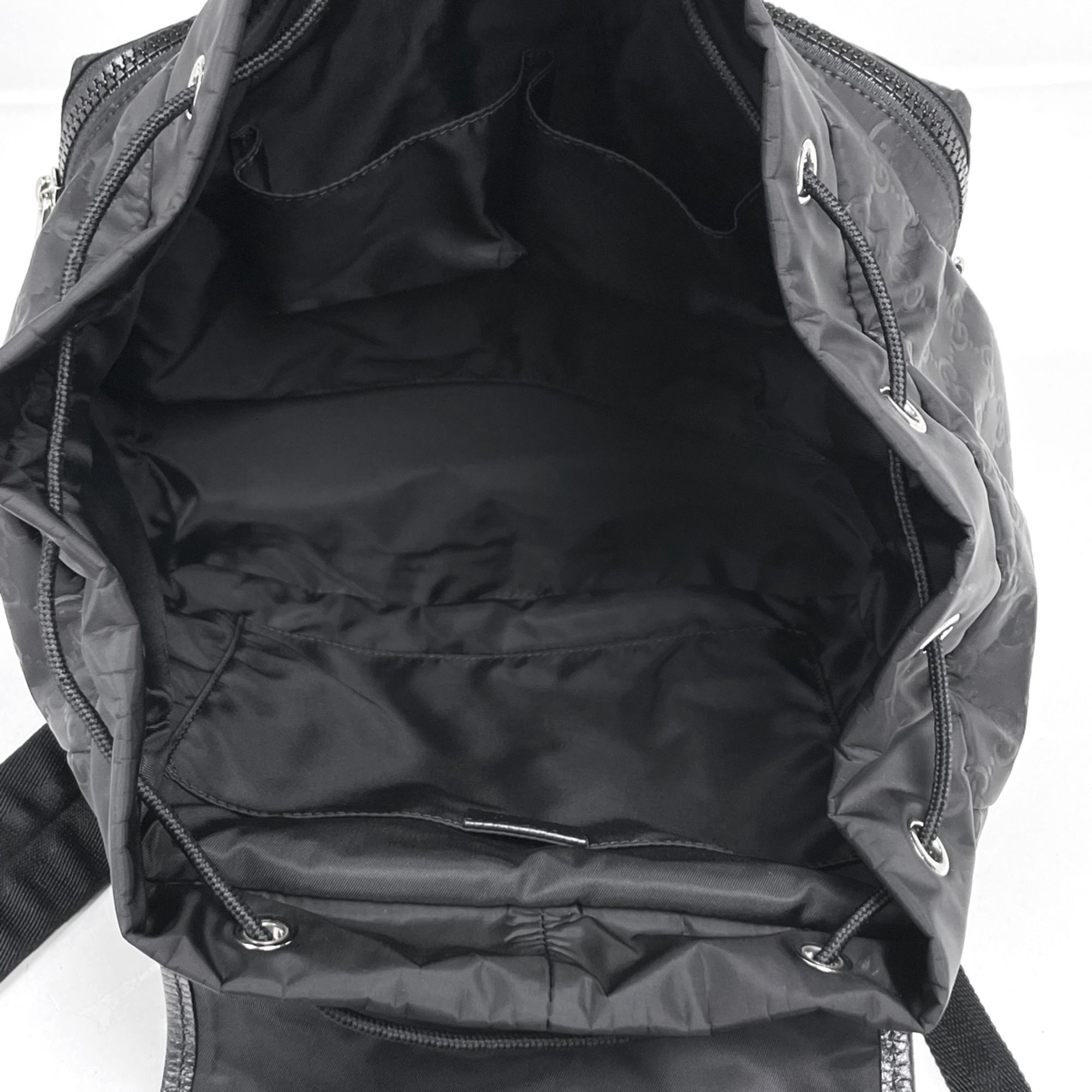 Nylon Leather Backpack (Pre-Owned) - Gucci - Modalova