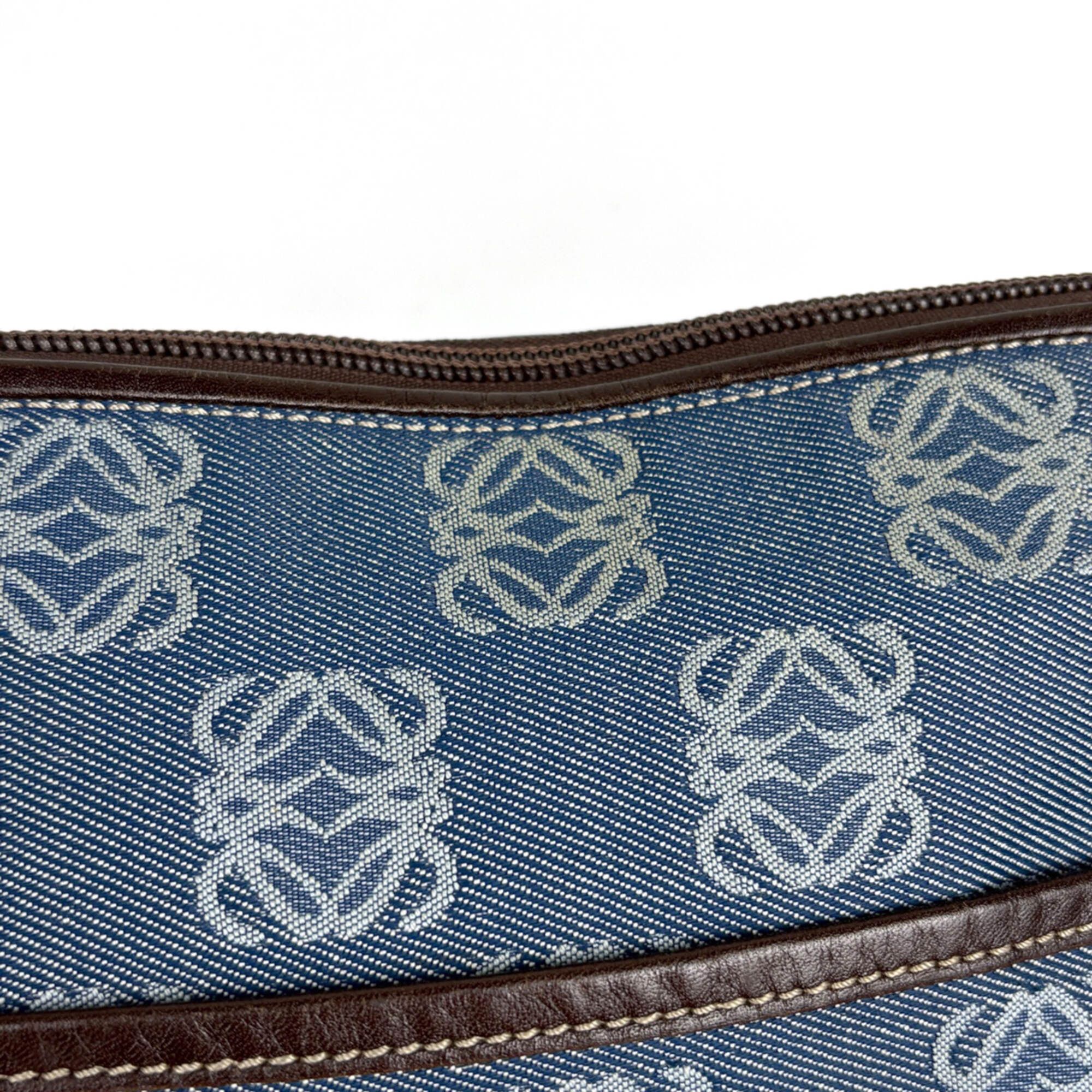 Canvas Leather Shoulder Bag (Pre-Owned) - Loewe - Modalova