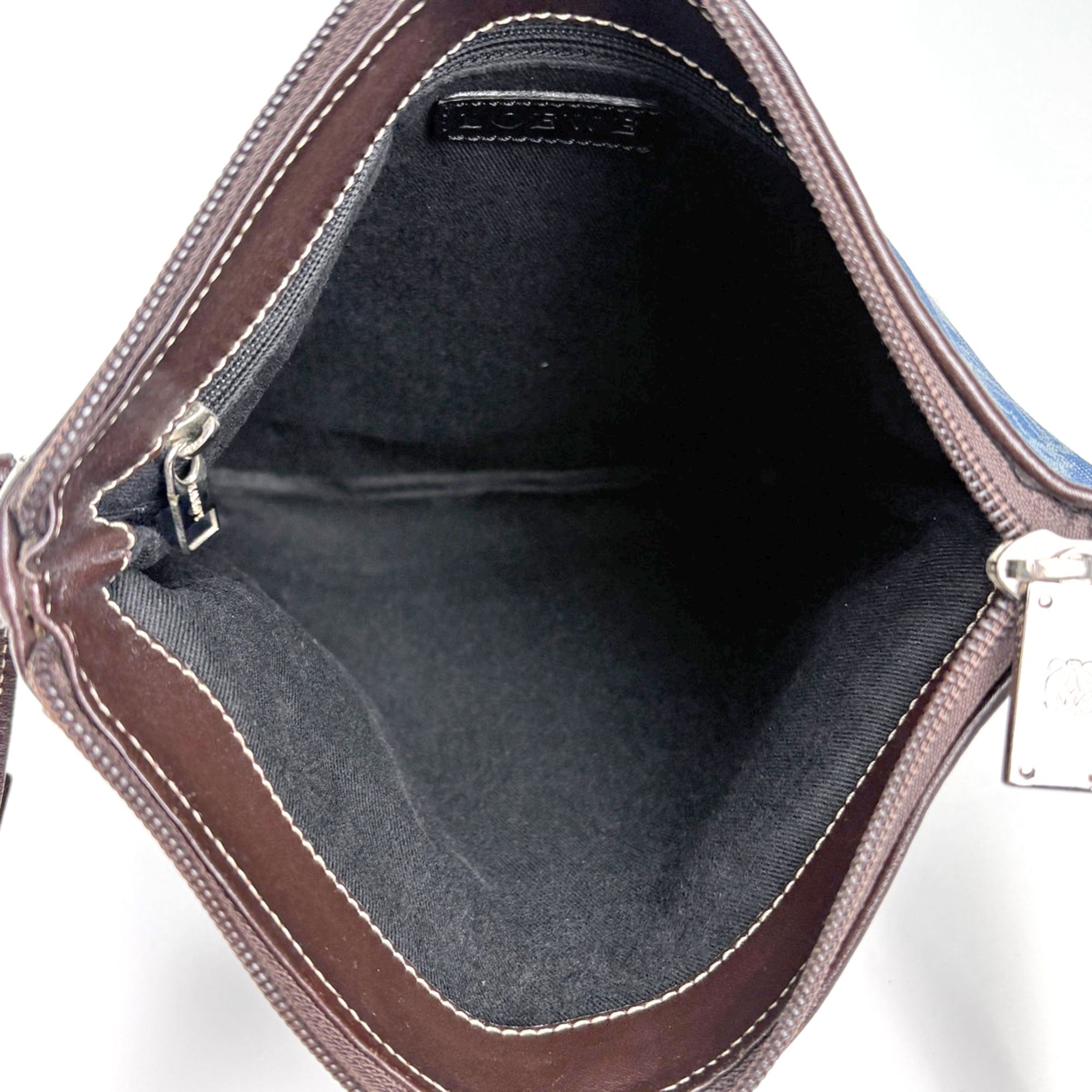 Canvas Leather Shoulder Bag (Pre-Owned) - Loewe - Modalova