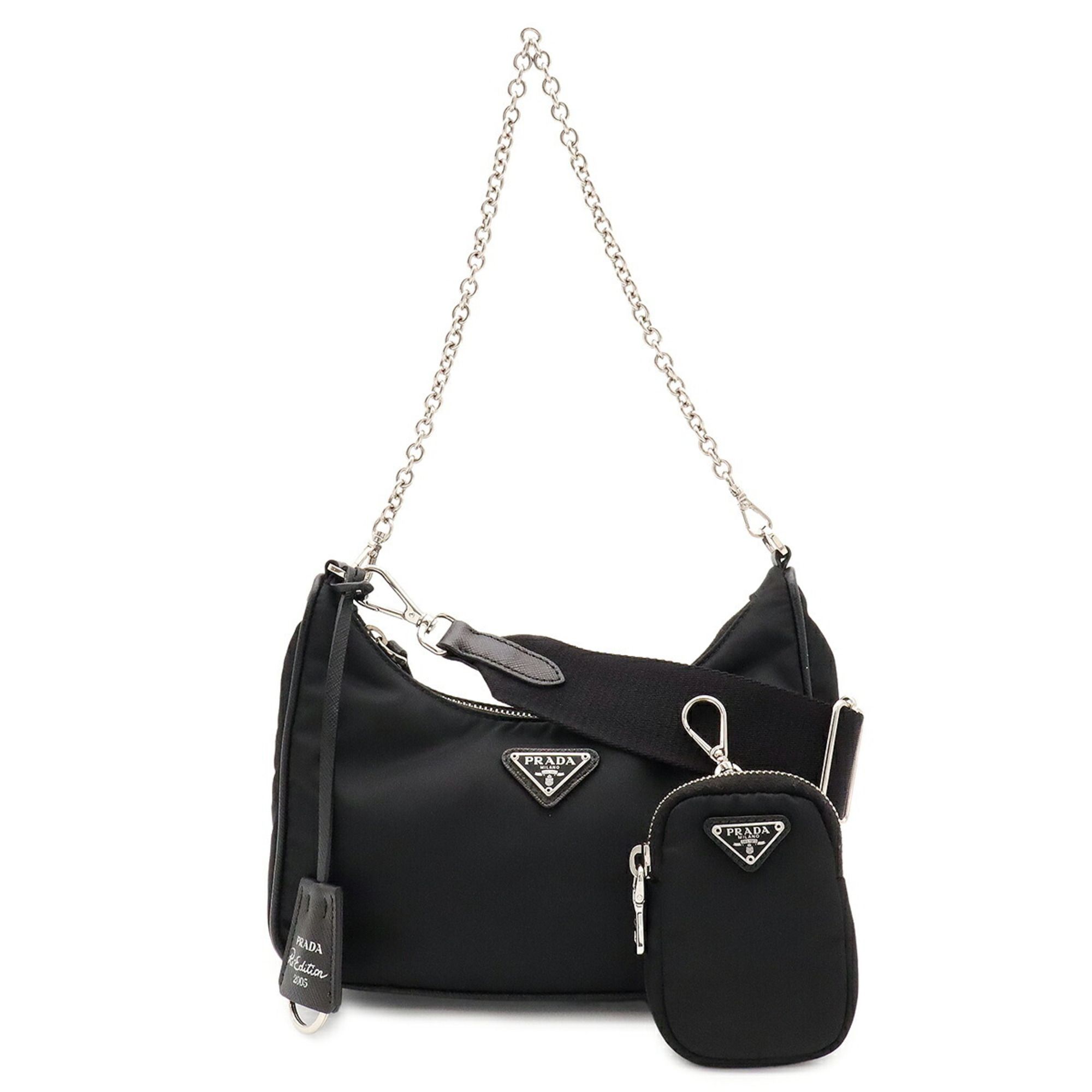 Nylon Leather Shoulder Bag Sling Bag (Pre-Owned) - Prada - Modalova