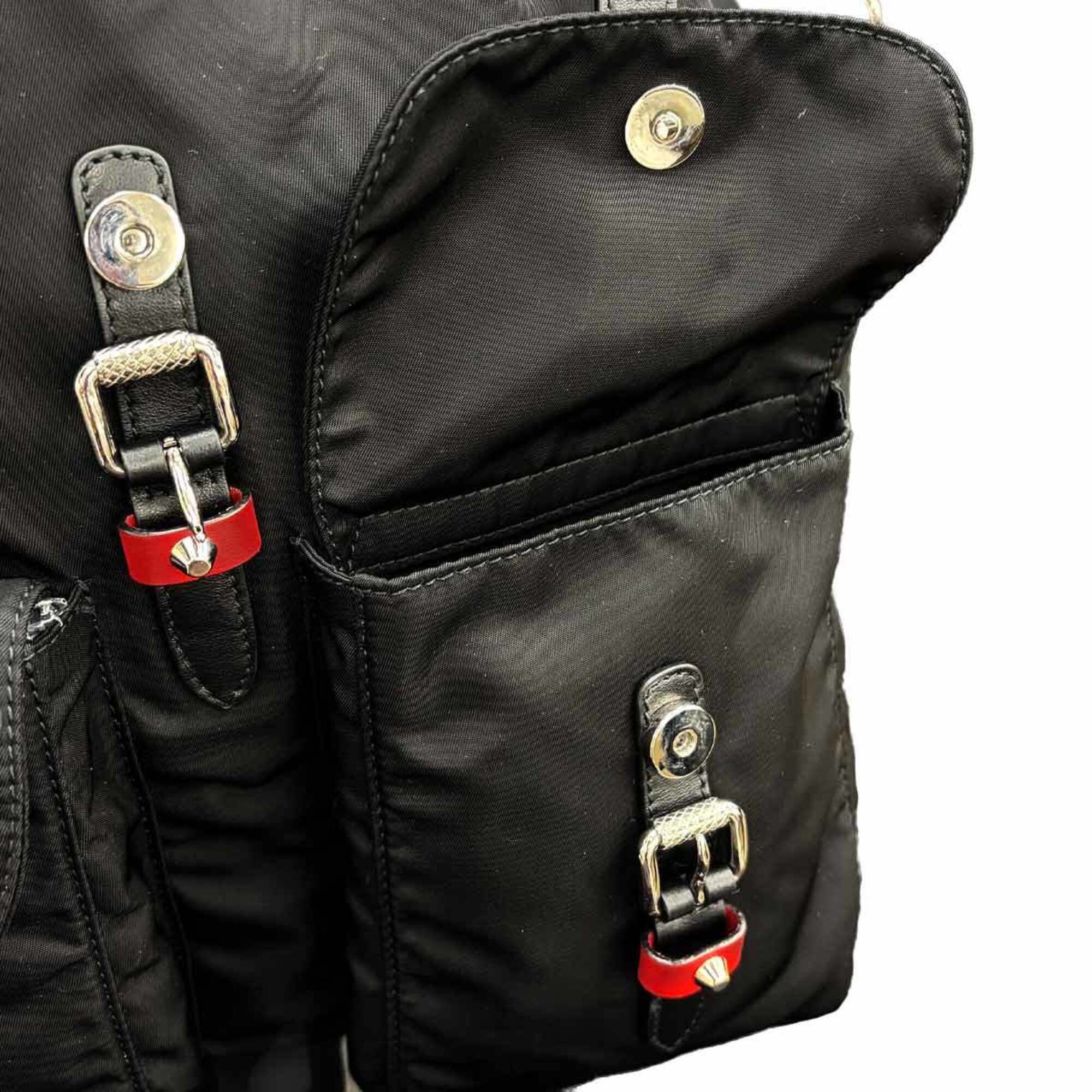 Nylon Leather Backpack (Pre-Owned) - Prada - Modalova