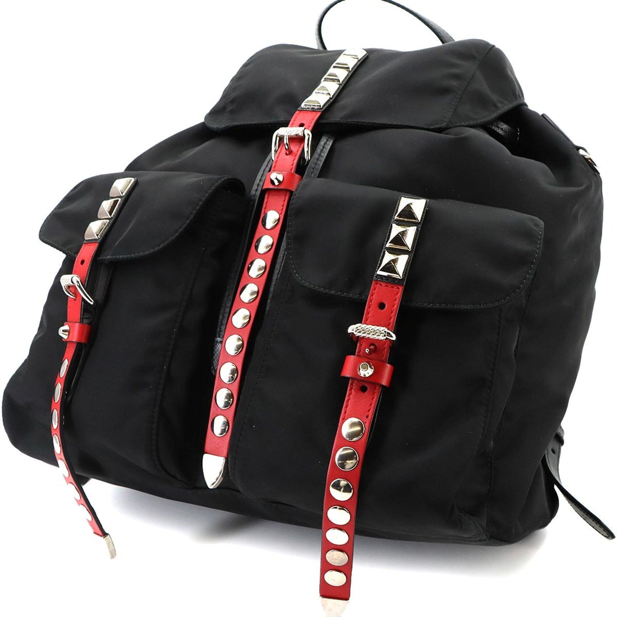 Nylon Leather Backpack (Pre-Owned) - Prada - Modalova