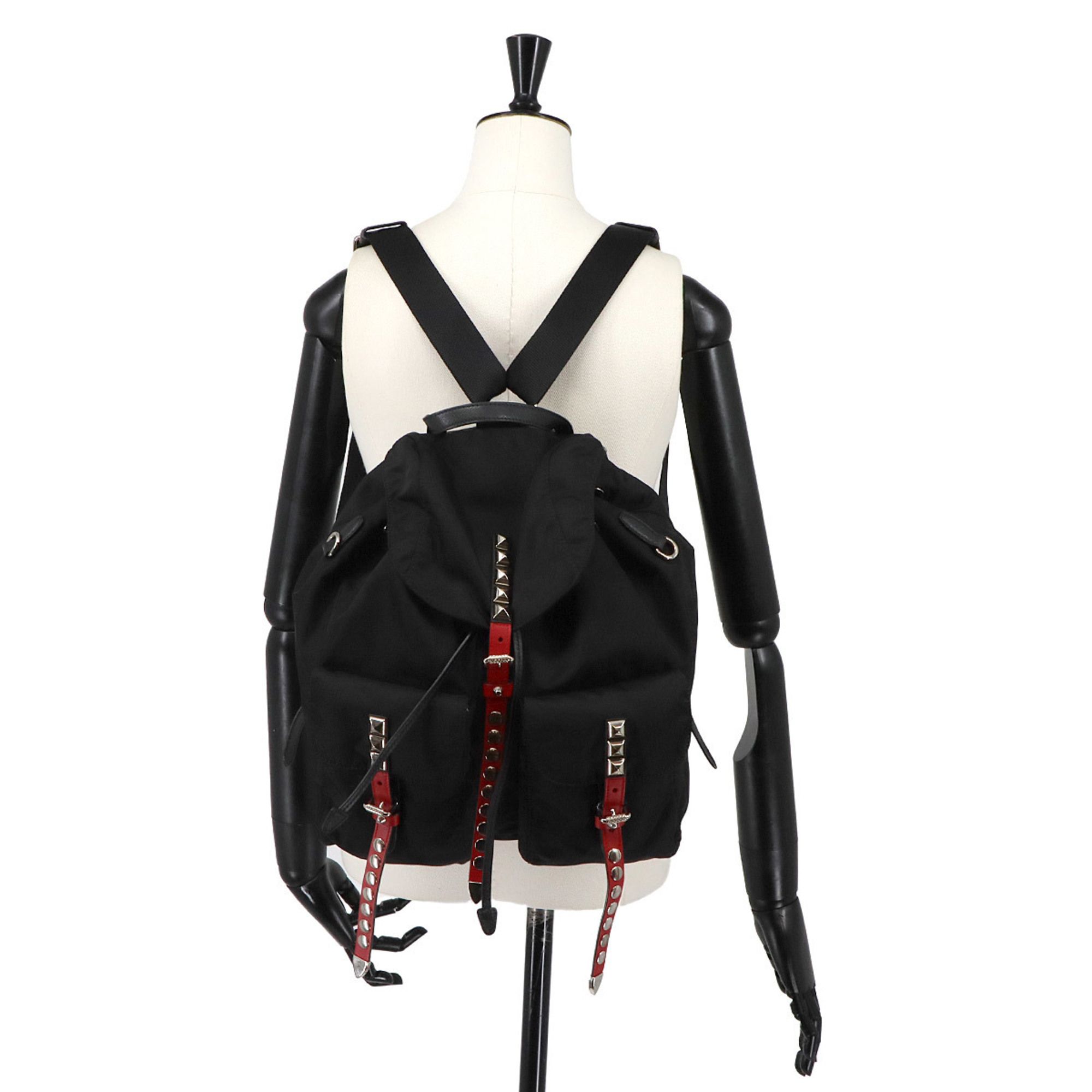 Nylon Leather Backpack (Pre-Owned) - Prada - Modalova