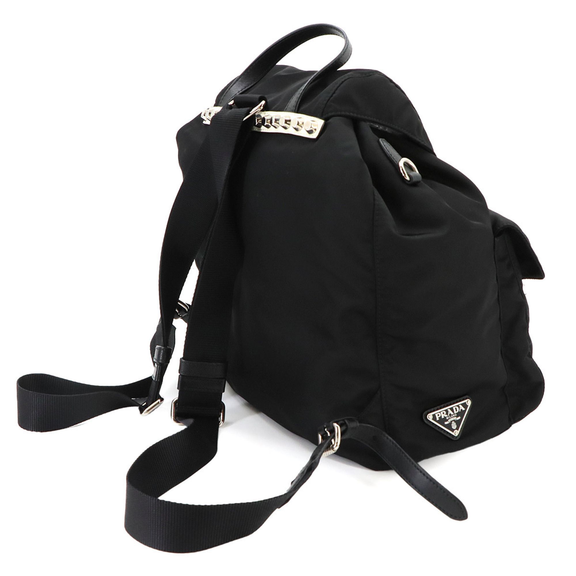 Nylon Leather Backpack (Pre-Owned) - Prada - Modalova
