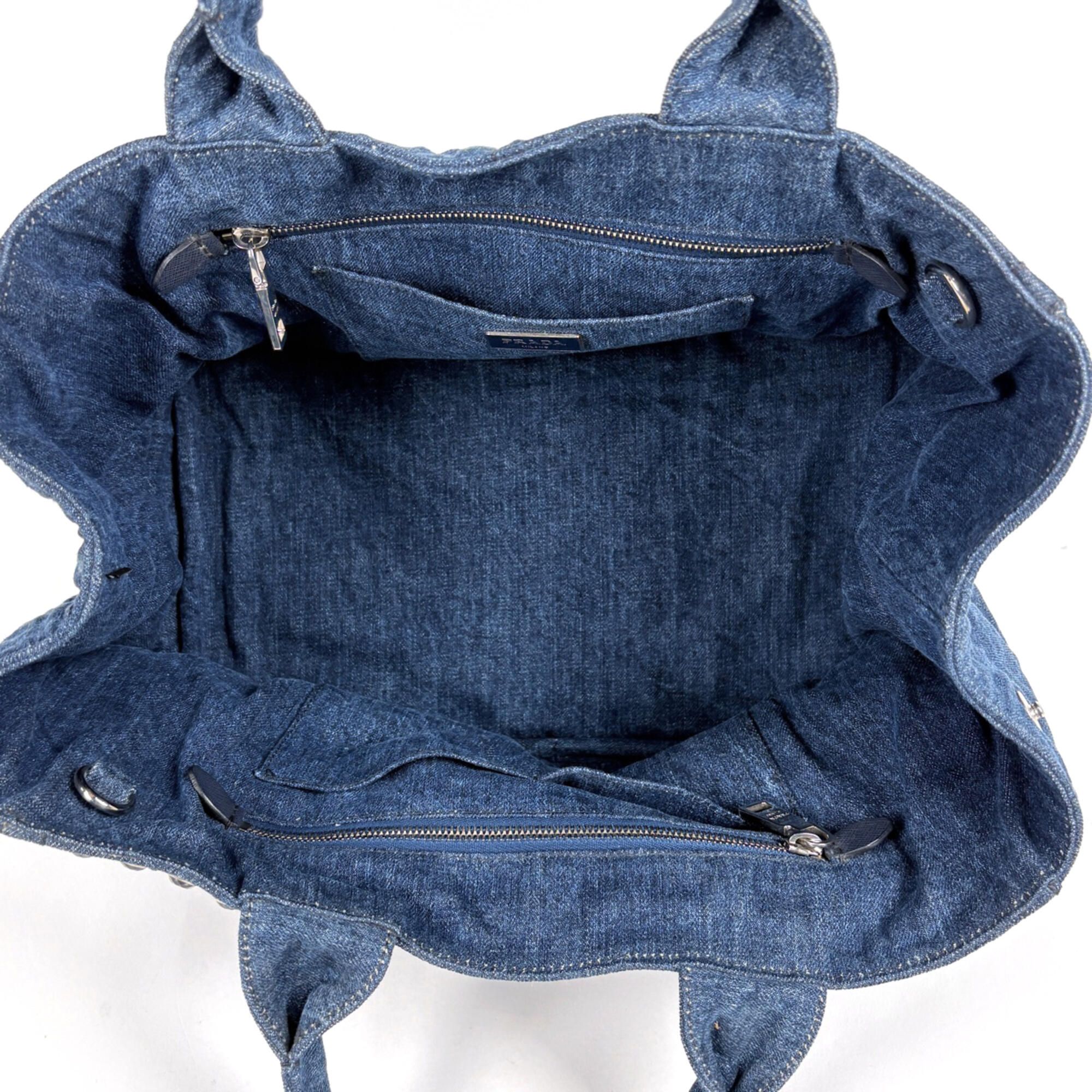 Canapa Denim Tote Bag (Pre-Owned) - Prada - Modalova