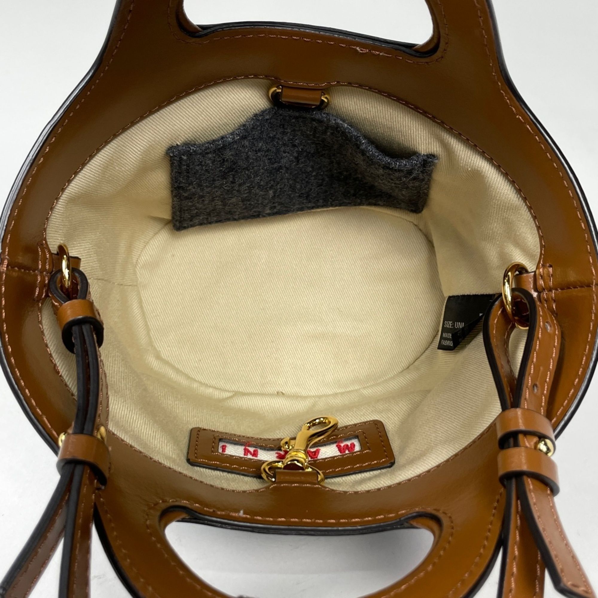 Fabric Leather Handbag (Pre-Owned) - Marni - Modalova