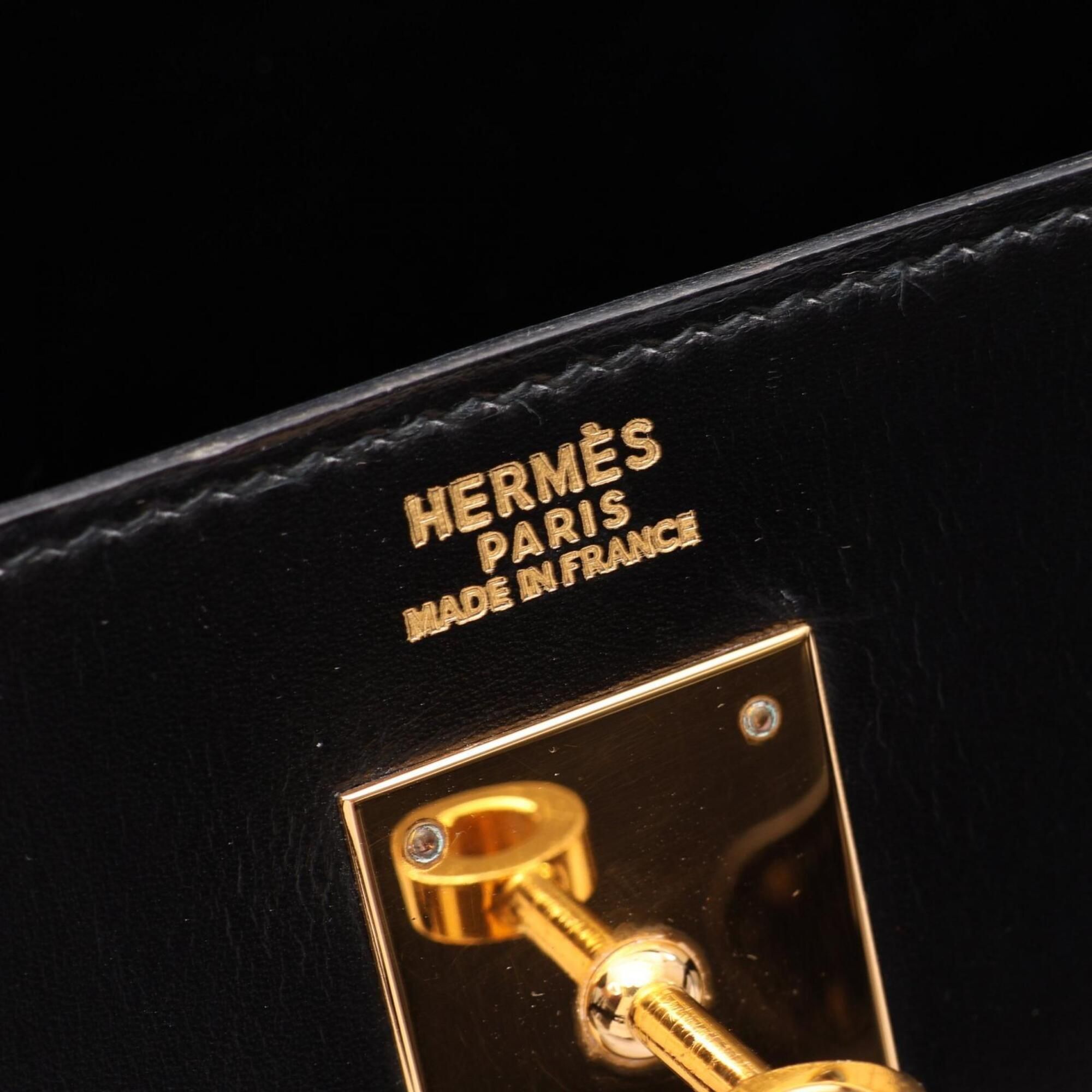 Box Calf Leather Leather Handbag (Pre-Owned) - Hermes - Modalova