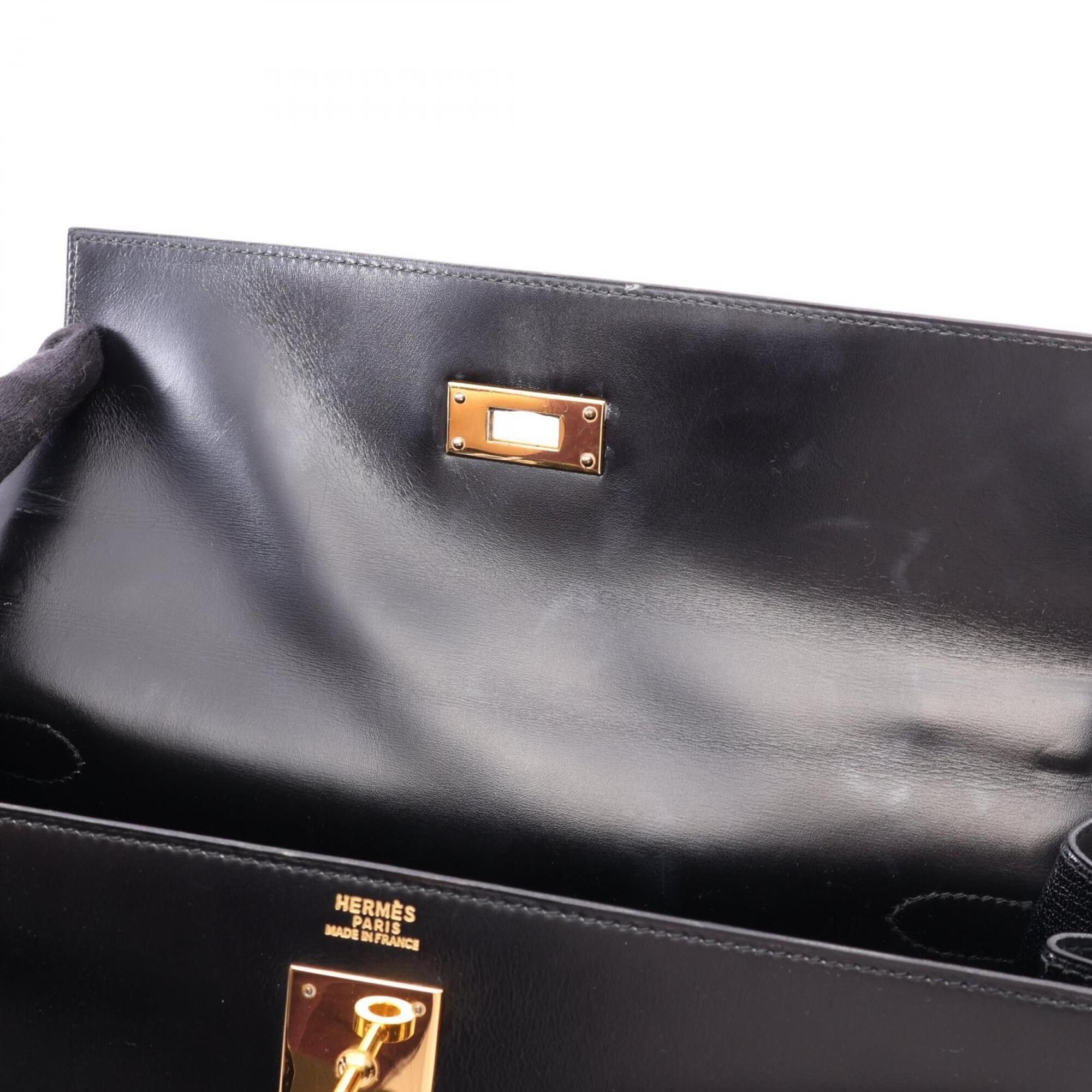 Box Calf Leather Leather Handbag (Pre-Owned) - Hermes - Modalova