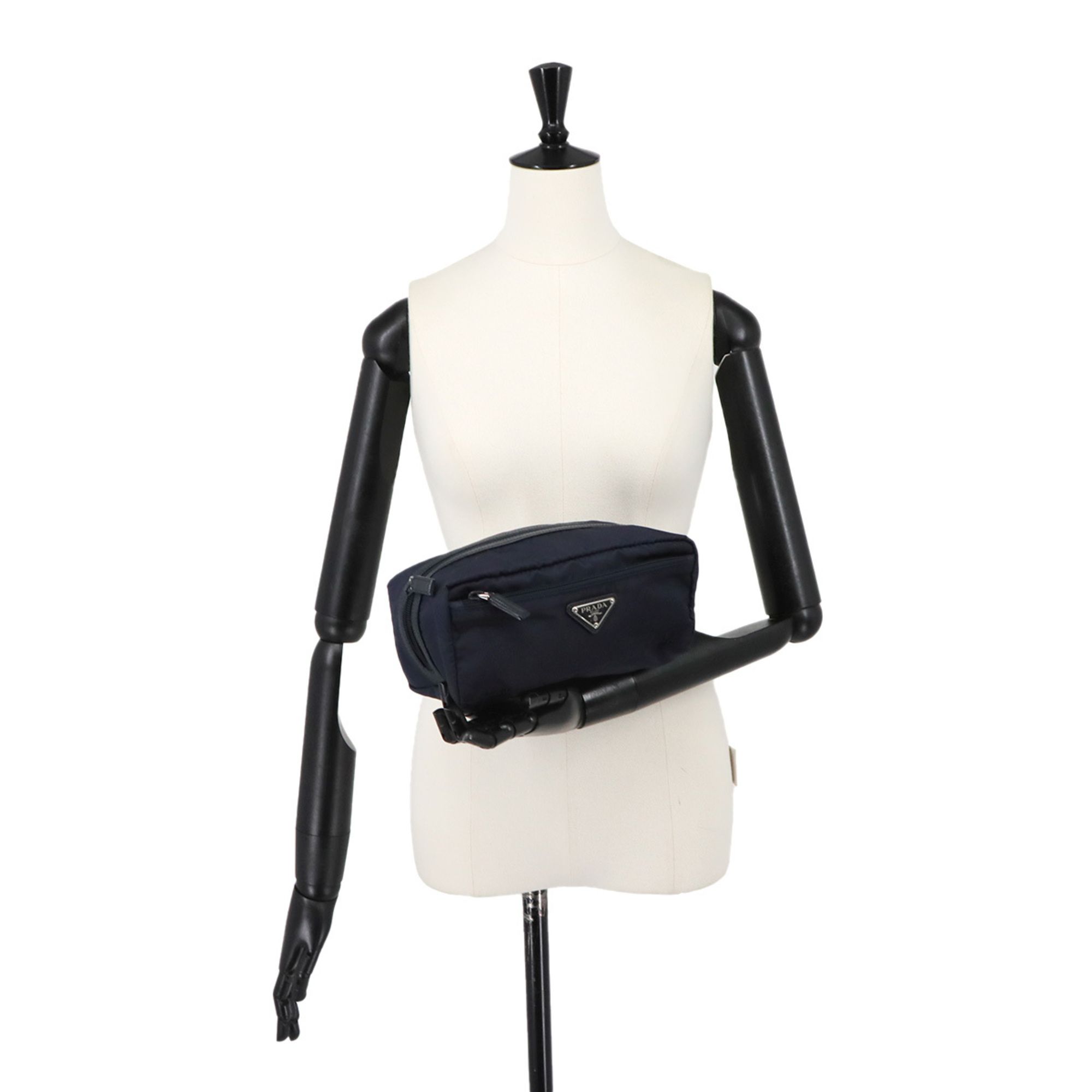 Nylon Leather Handbag Pouch (Pre-Owned) - Prada - Modalova