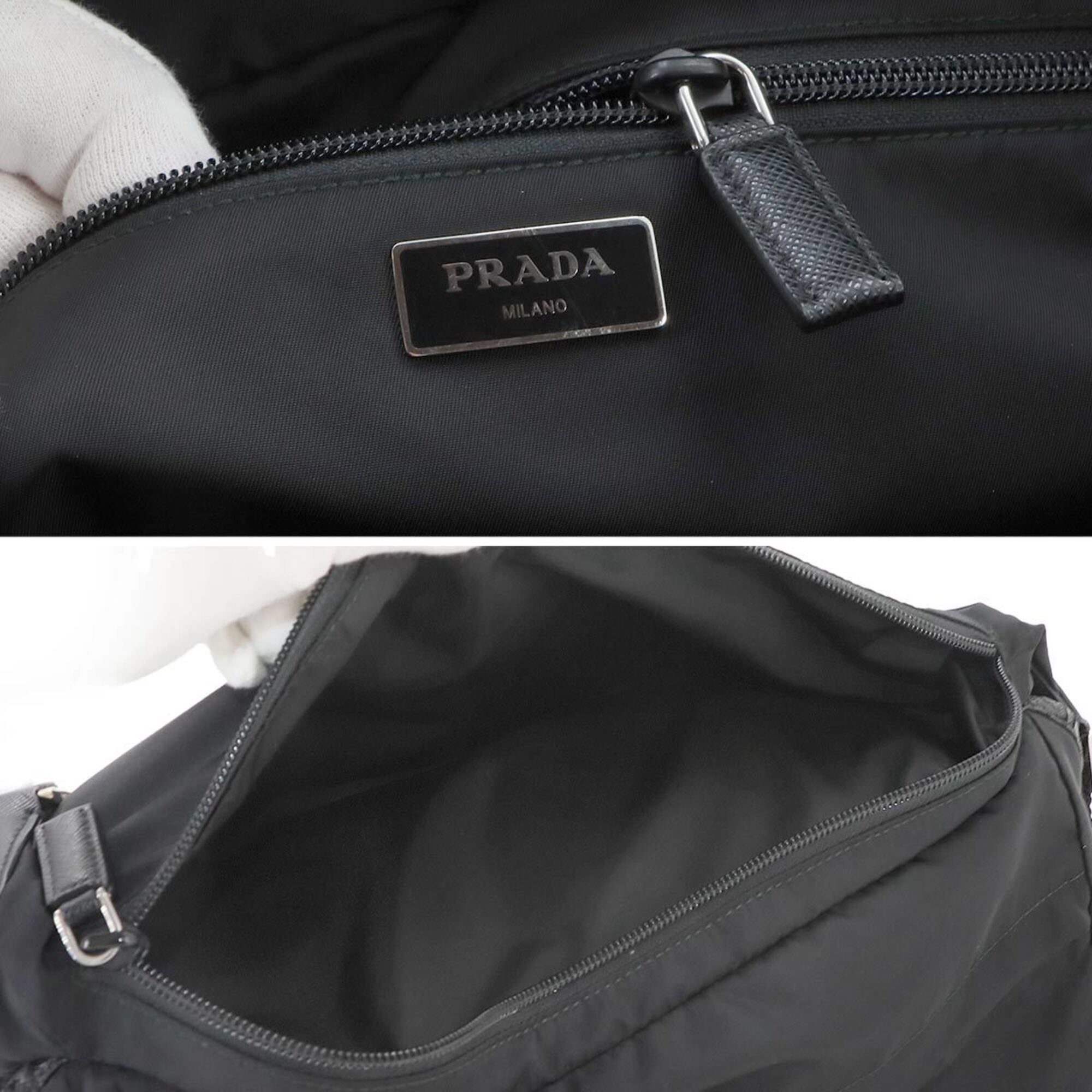 Nylon Leather Handbag Shoulder Bag (Pre-Owned) - Prada - Modalova